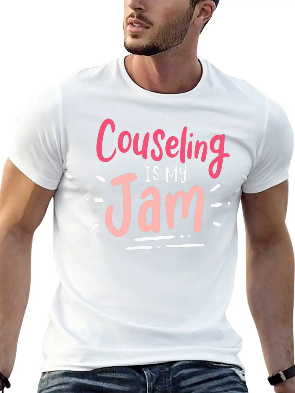Counseling Is My Jam For School Counselor Casual Graphic T-Shirt – Simple And Comfortable Daily Wear