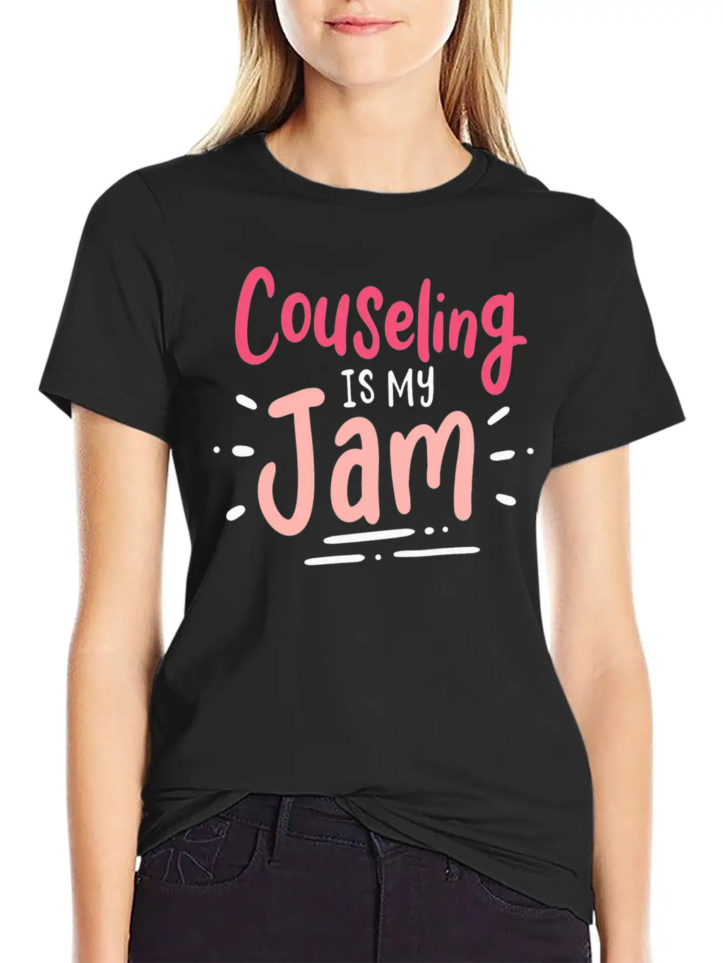Counseling Is My Jam For School Counselor Casual Graphic T-Shirt – Simple And Comfortable Daily Wear