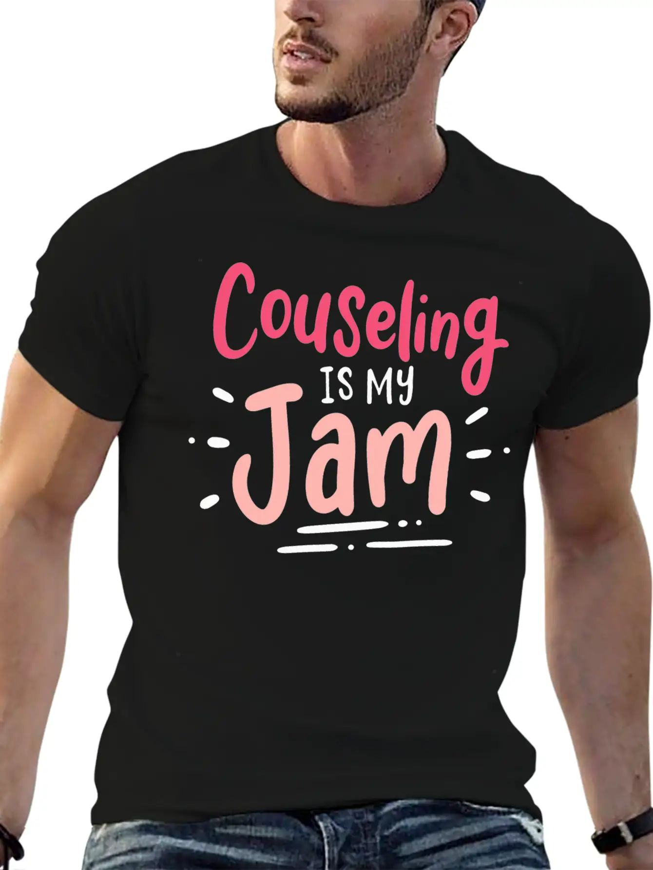 Counseling Is My Jam For School Counselor Casual Graphic T-Shirt – Simple And Comfortable Daily Wear