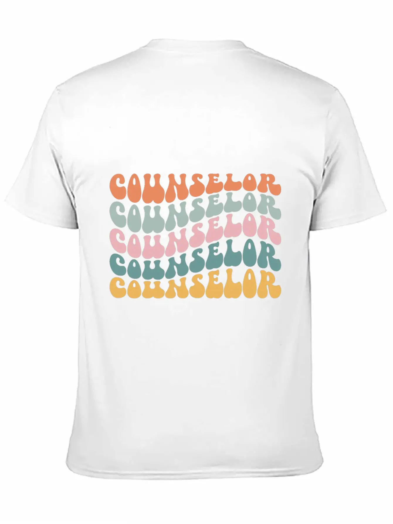 Counselor Counseling Therapist Guidance Groovy Unisex Casual T-Shirt – Clean Design For Daily Comfort