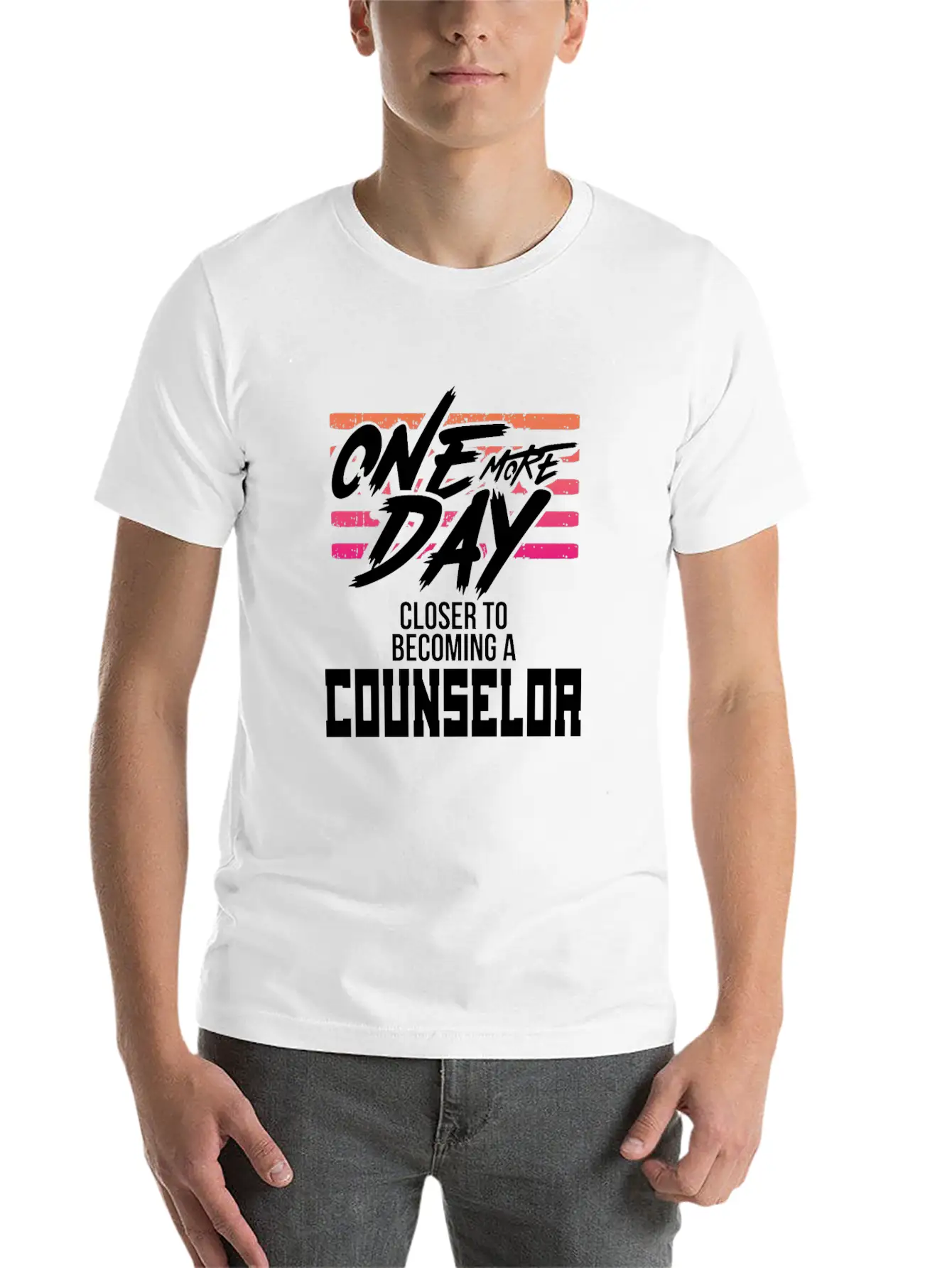 Counselor Gift One Day Closer To Becoming A Stylish Everyday T-Shirt – Unisex Basic Cotton Tee