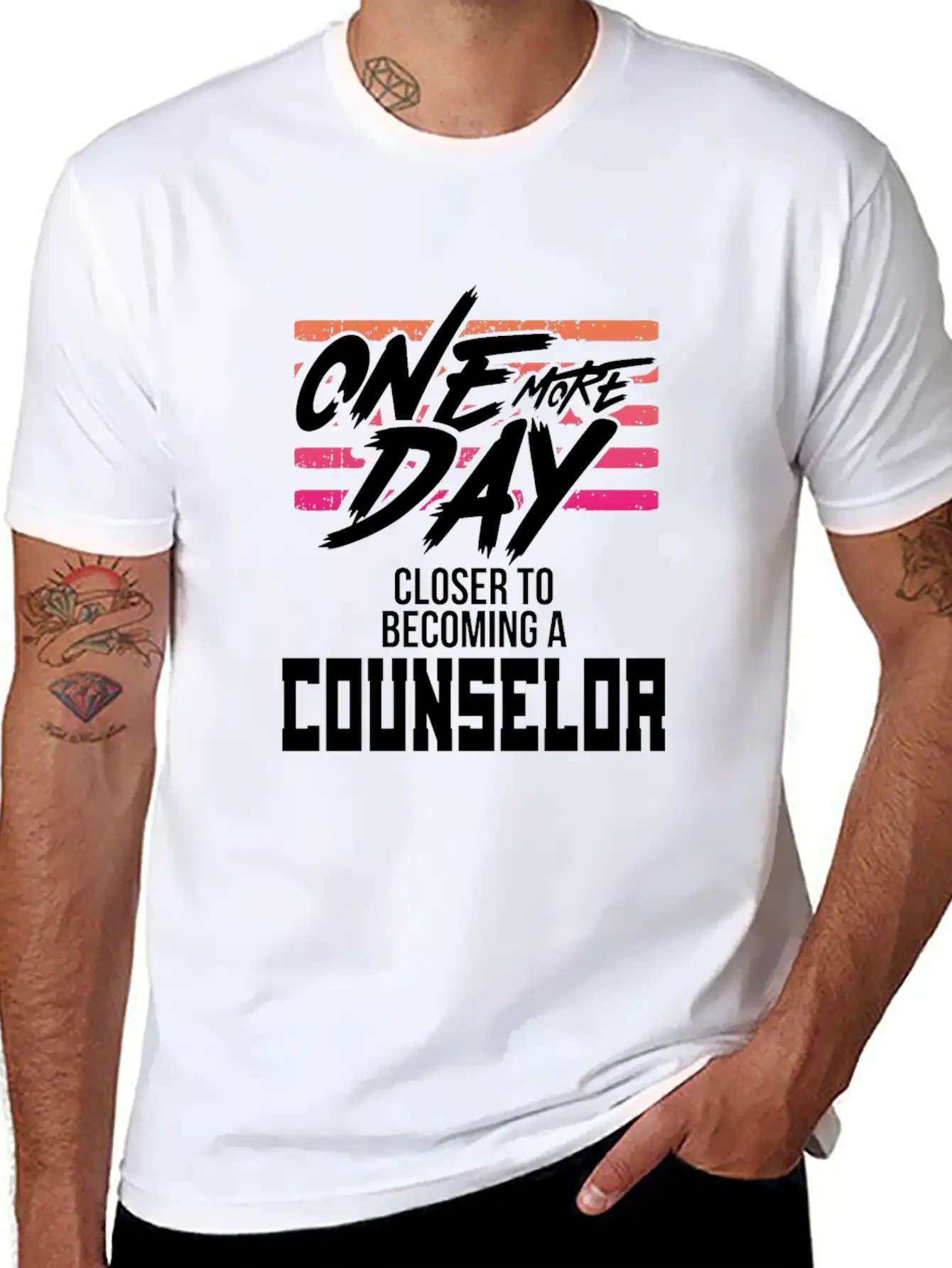 Counselor Gift One Day Closer To Becoming A Stylish Everyday T-Shirt – Unisex Basic Cotton Tee