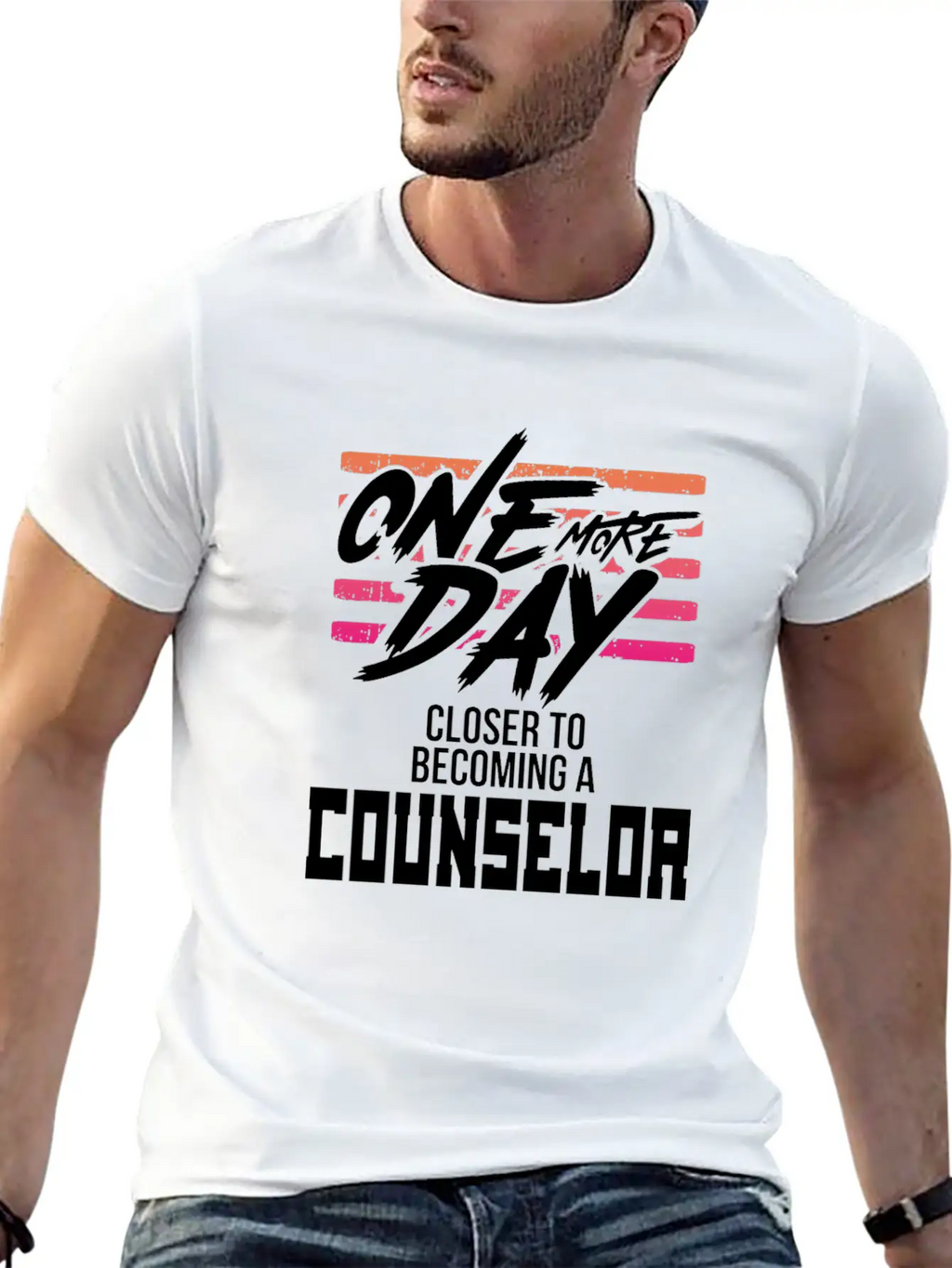 Counselor Gift One Day Closer To Becoming A Stylish Everyday T-Shirt – Unisex Basic Cotton Tee