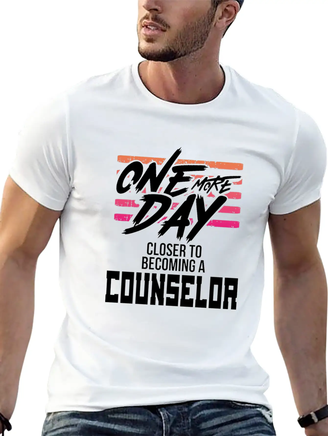 Counselor Gift One Day Closer To Becoming A Stylish Everyday T-Shirt – Unisex Basic Cotton Tee