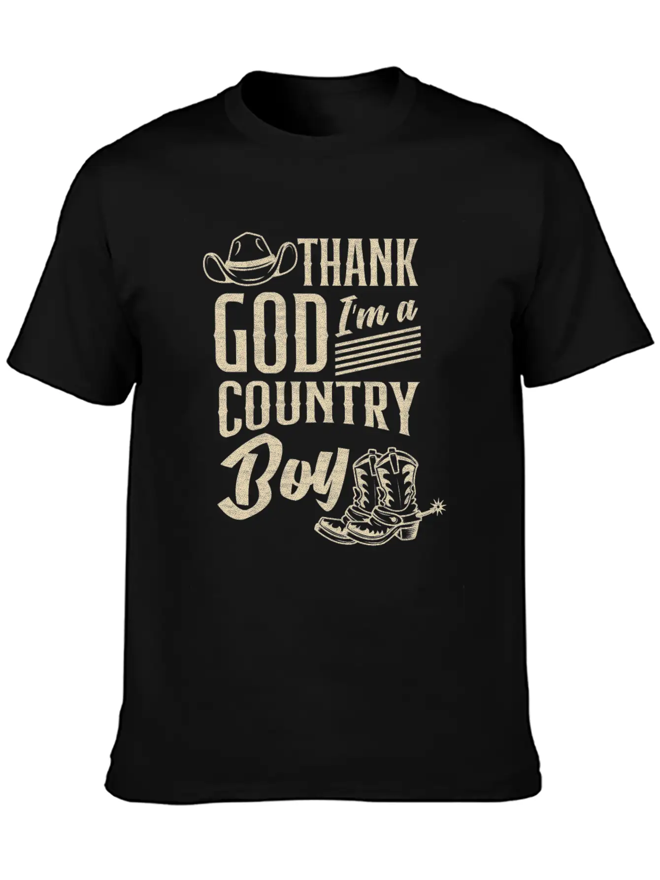 Country Music Thank God For This Music Casual Graphic T-Shirt – Simple And Comfortable Daily Wear