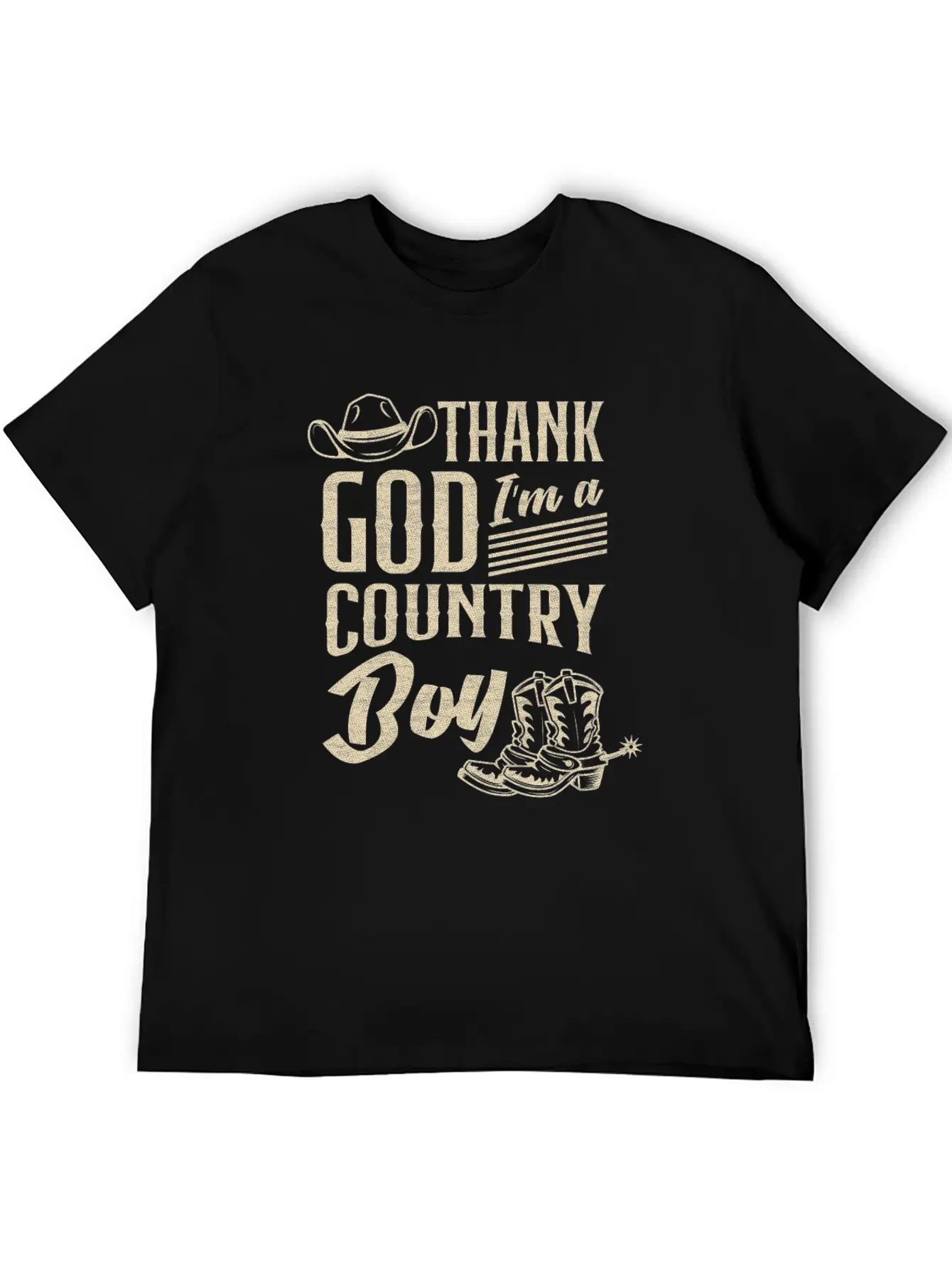 Country Music Thank God For This Music Casual Graphic T-Shirt – Simple And Comfortable Daily Wear