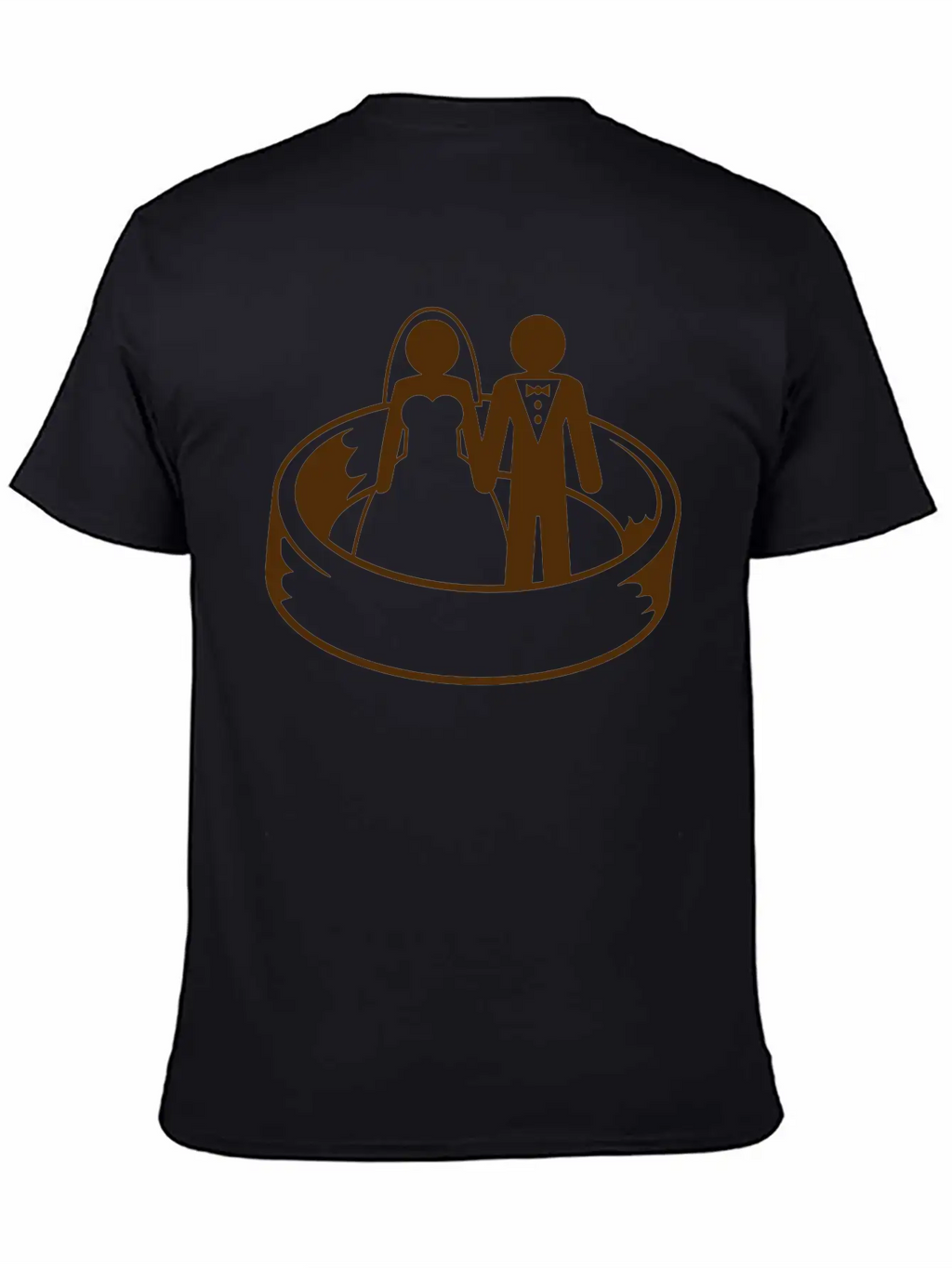Couple Wedding Ring Dress Team Round Circle Marry Essential Cotton Tee For Daily Outfits – Unisex Style
