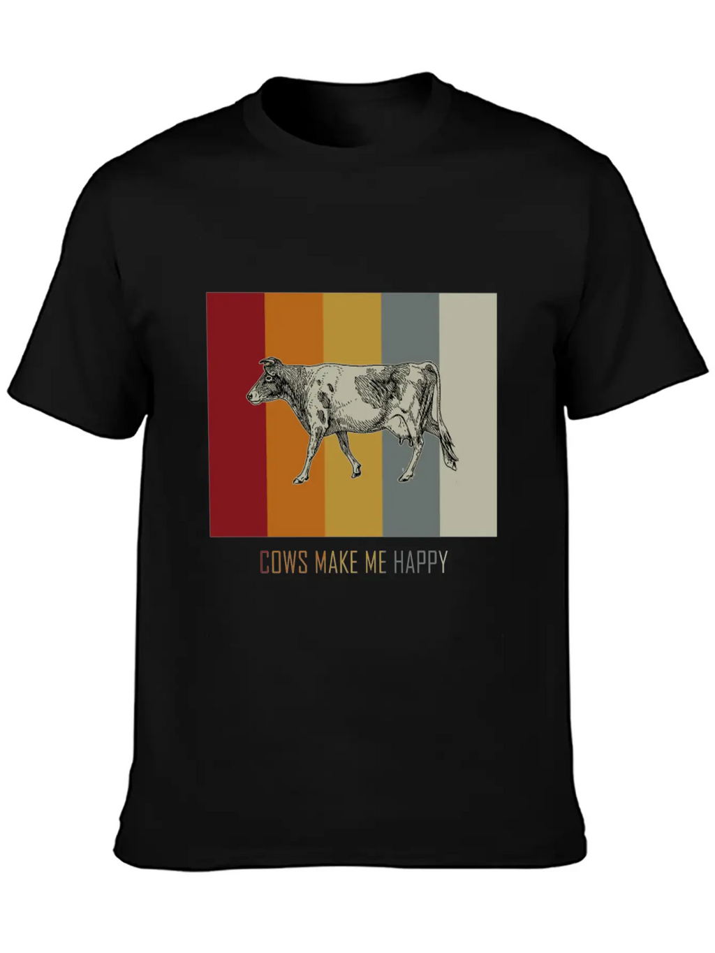 Cow Bull Animal Classic Fit Graphic Tee For Daily Comfort – Unisex Cotton Shirt