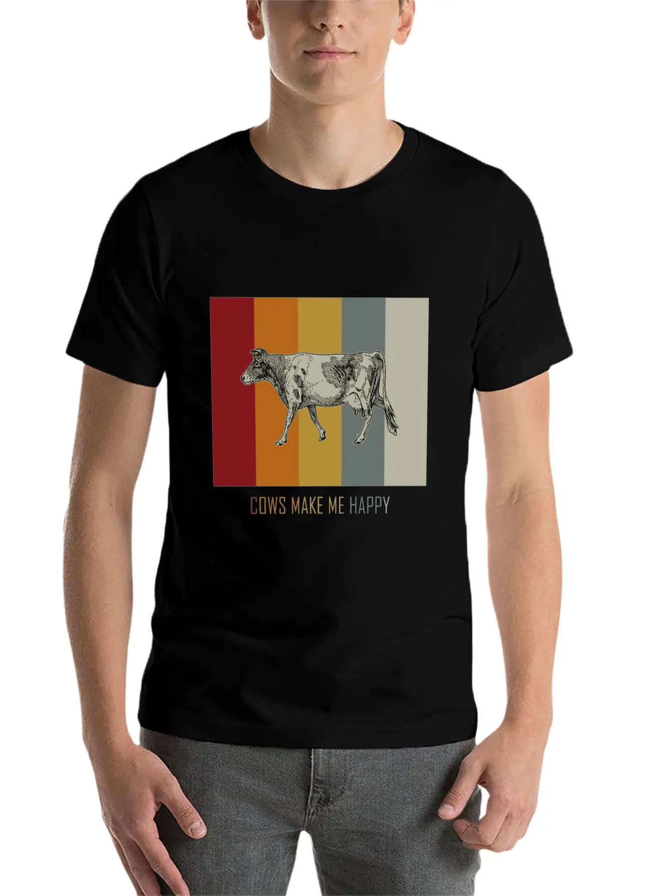 Cow Bull Animal Classic Fit Graphic Tee For Daily Comfort – Unisex Cotton Shirt