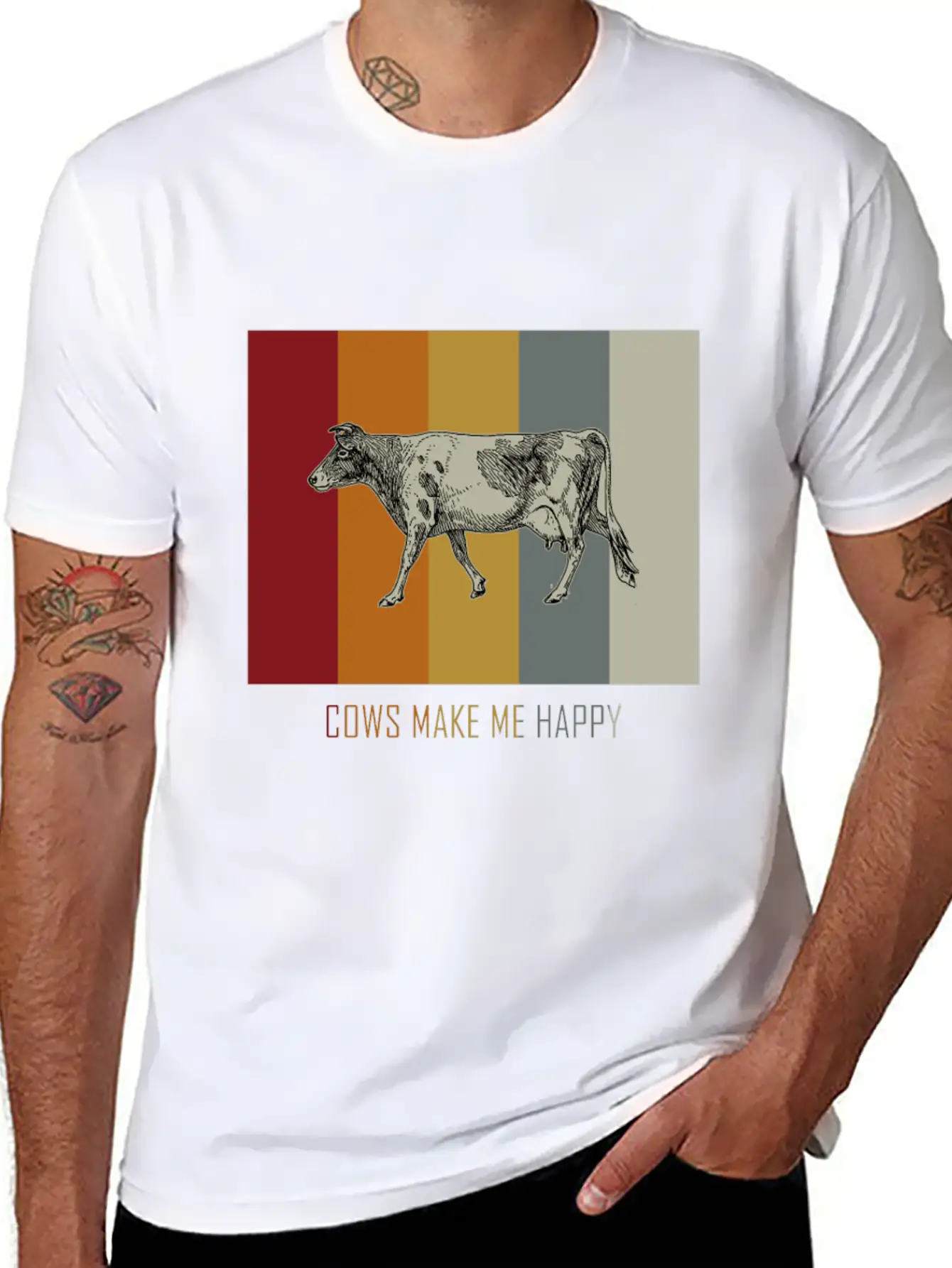 Cow Bull Animal Classic Fit Graphic Tee For Daily Comfort – Unisex Cotton Shirt