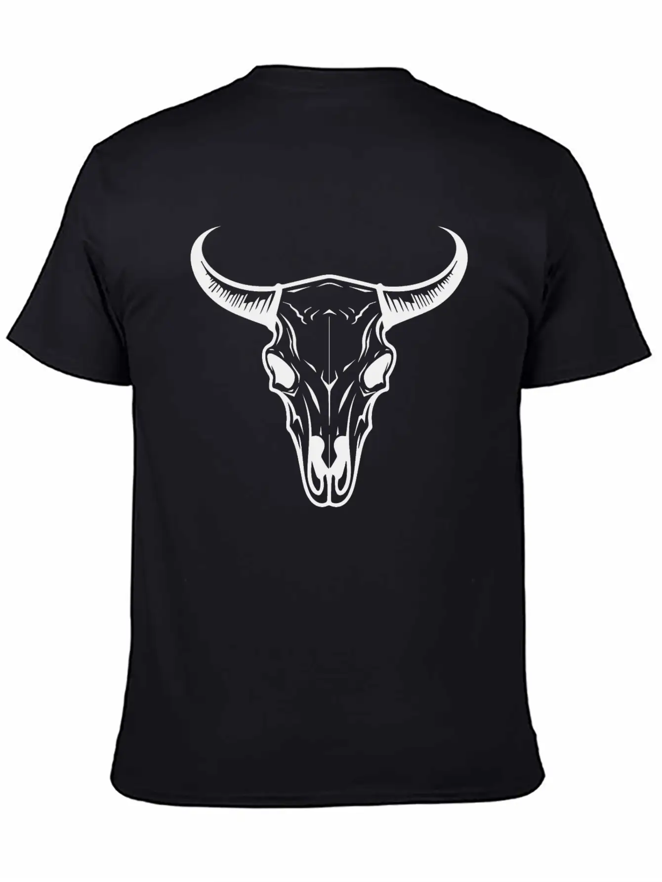 Cow Skull Boho Unisex Casual T-Shirt – Clean Design For Daily Comfort