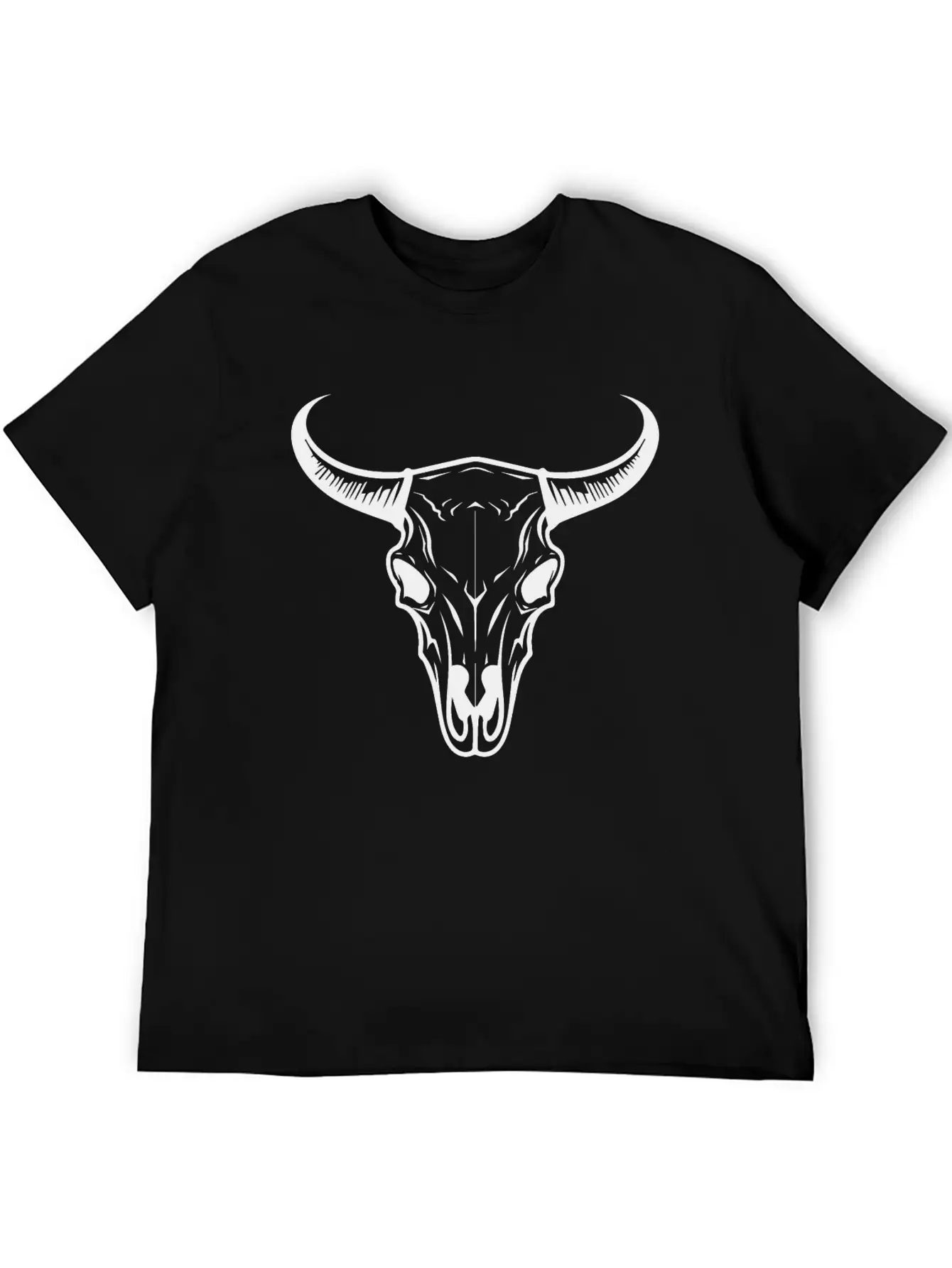 Cow Skull Boho Unisex Casual T-Shirt – Clean Design For Daily Comfort