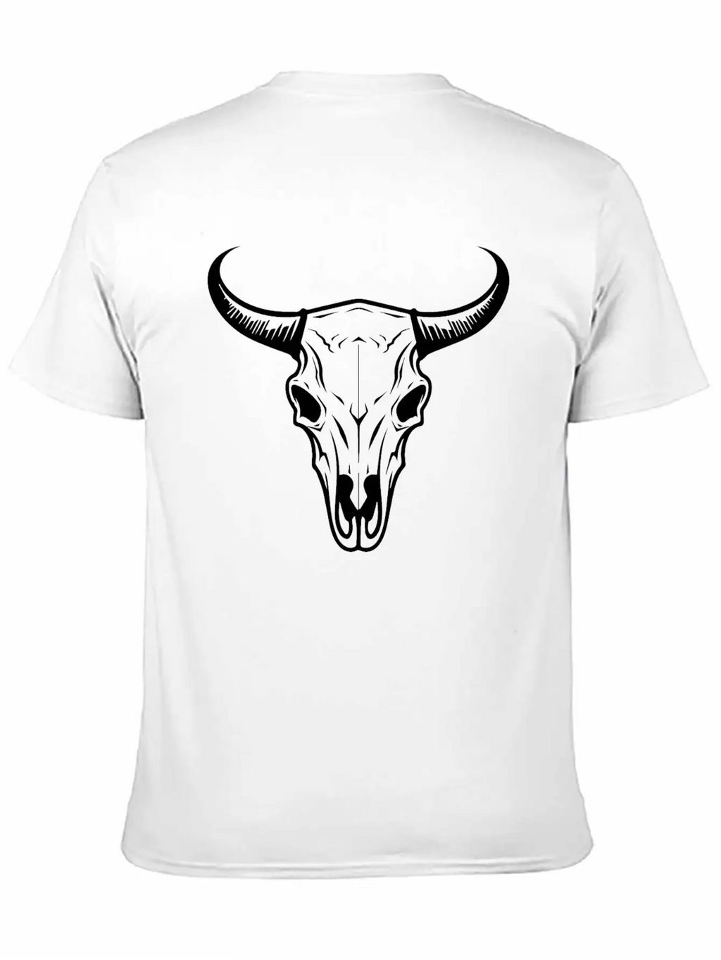 Cow Skull Boho Unisex Casual T-Shirt – Clean Design For Daily Comfort