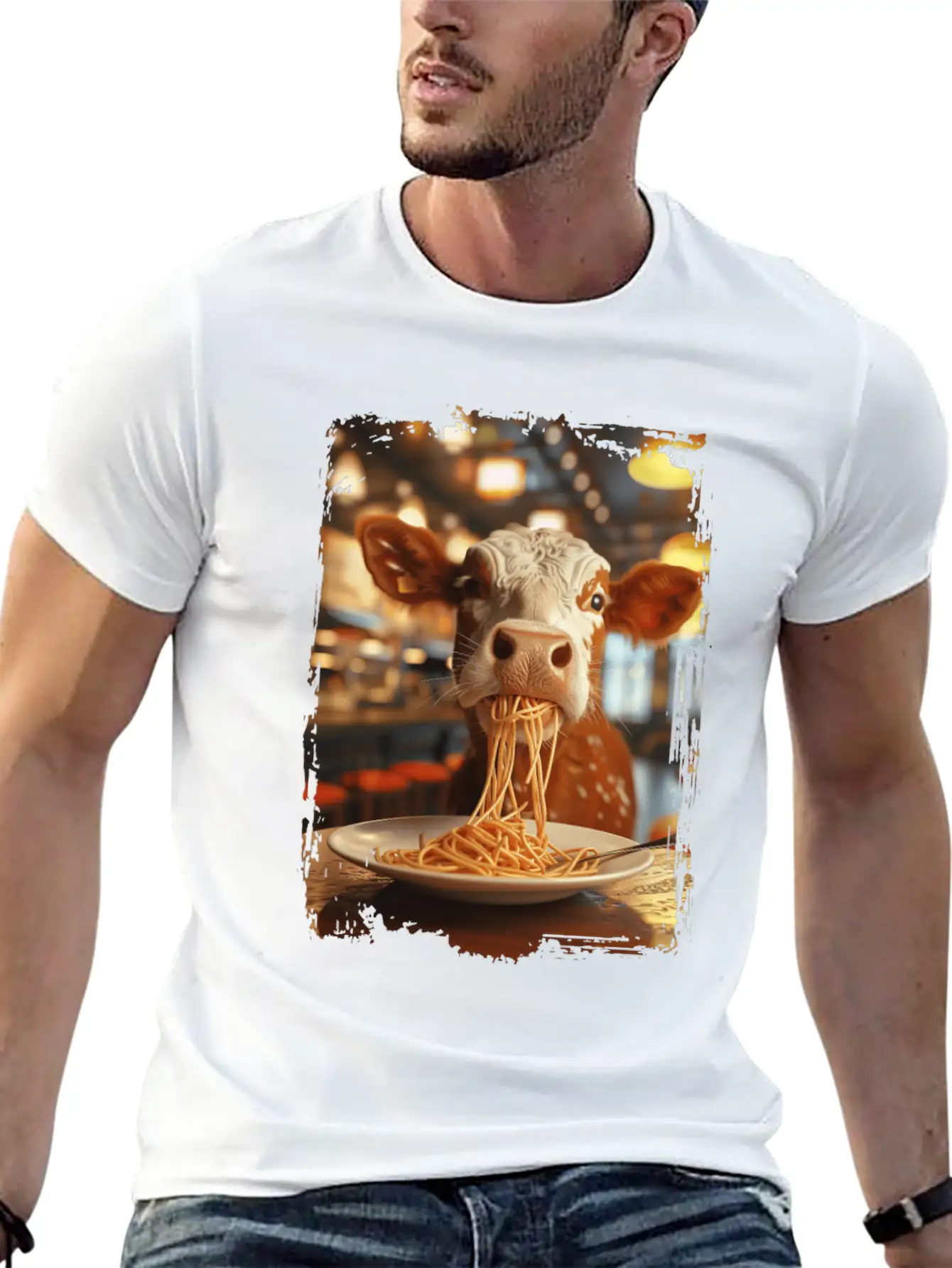 Cow Unisex Casual T-Shirt – Clean Design For Daily Comfort