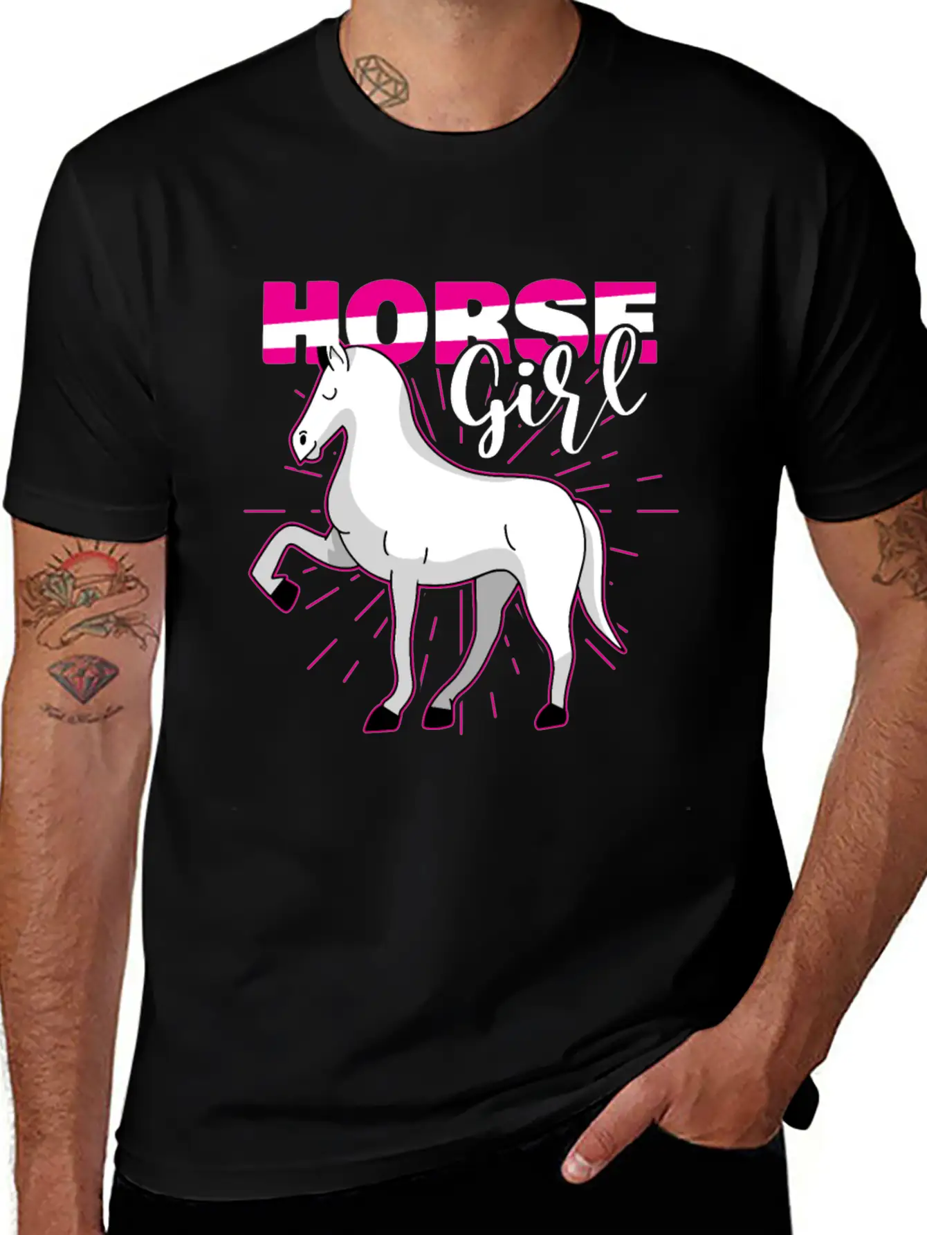 Cowboy Horse Country Western Outfit Horse Girl Casual Graphic T-Shirt – Simple And Comfortable Daily Wear