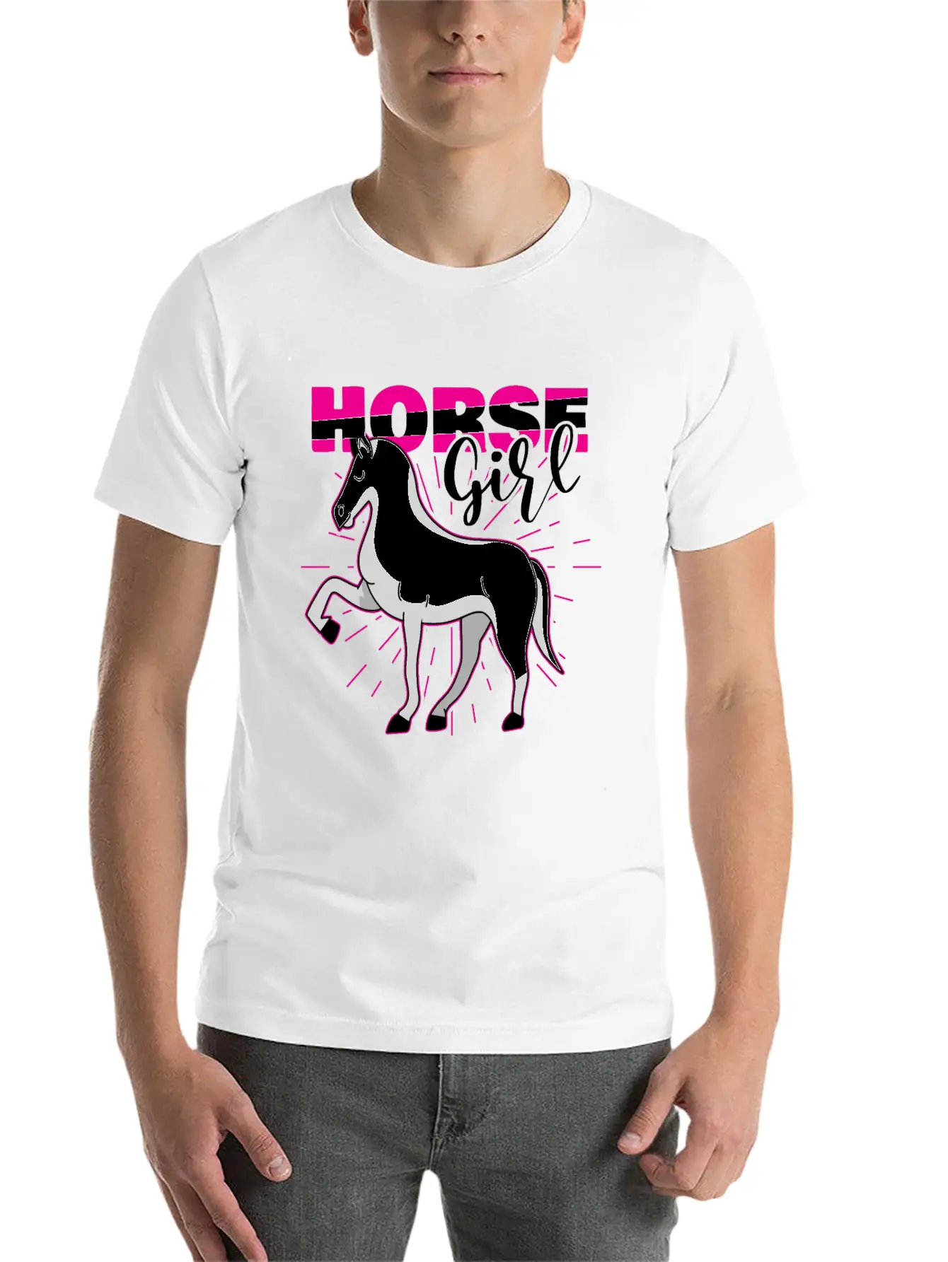 Cowboy Horse Country Western Outfit Horse Girl Casual Graphic T-Shirt – Simple And Comfortable Daily Wear