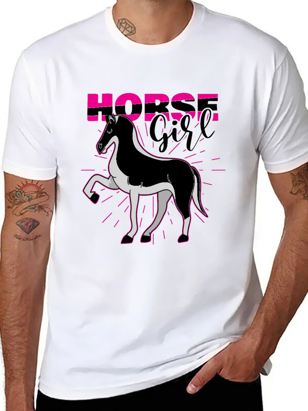 Cowboy Horse Country Western Outfit Horse Girl Casual Graphic T-Shirt – Simple And Comfortable Daily Wear