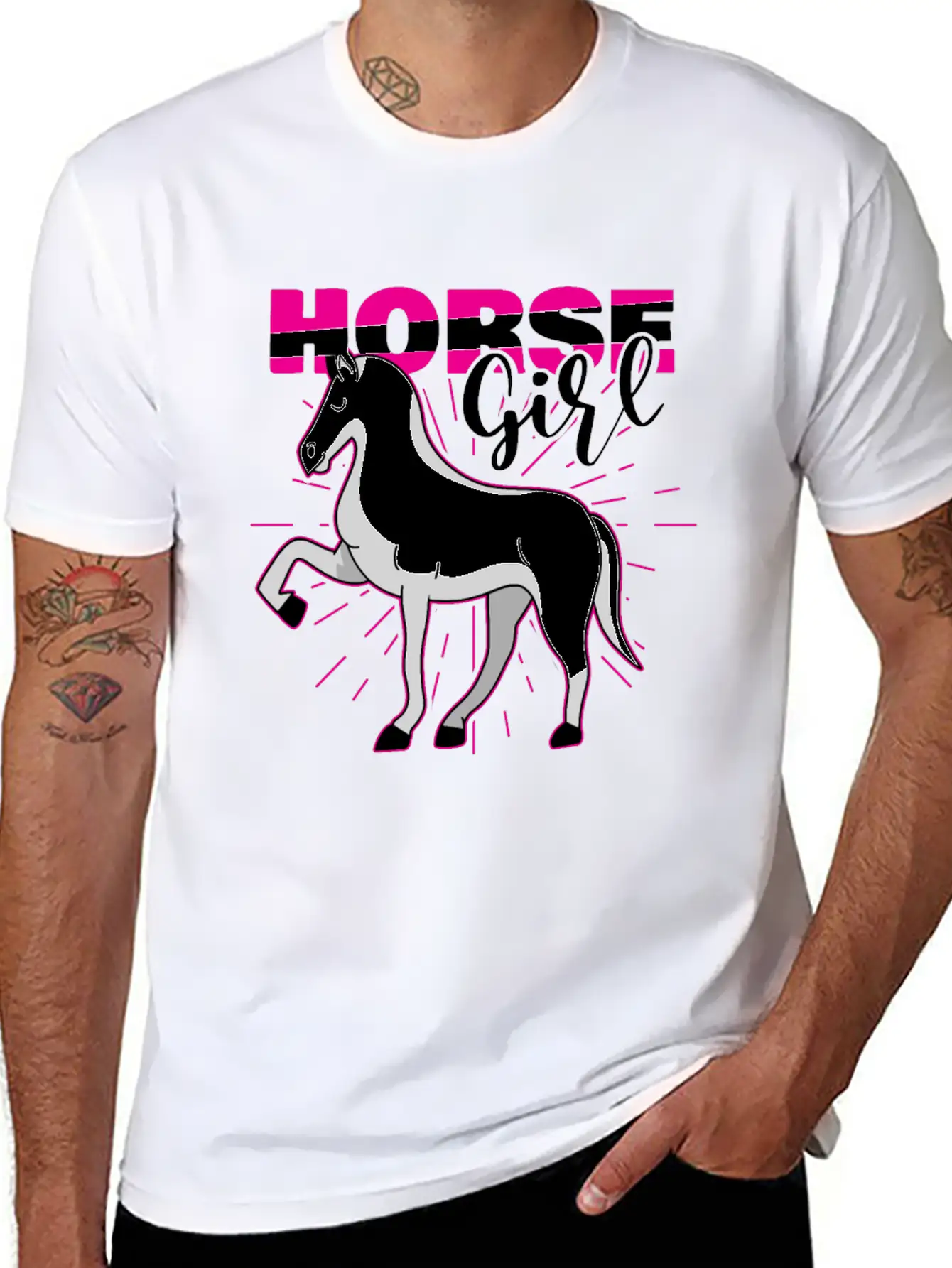 Cowboy Horse Country Western Outfit Horse Girl Casual Graphic T-Shirt – Simple And Comfortable Daily Wear