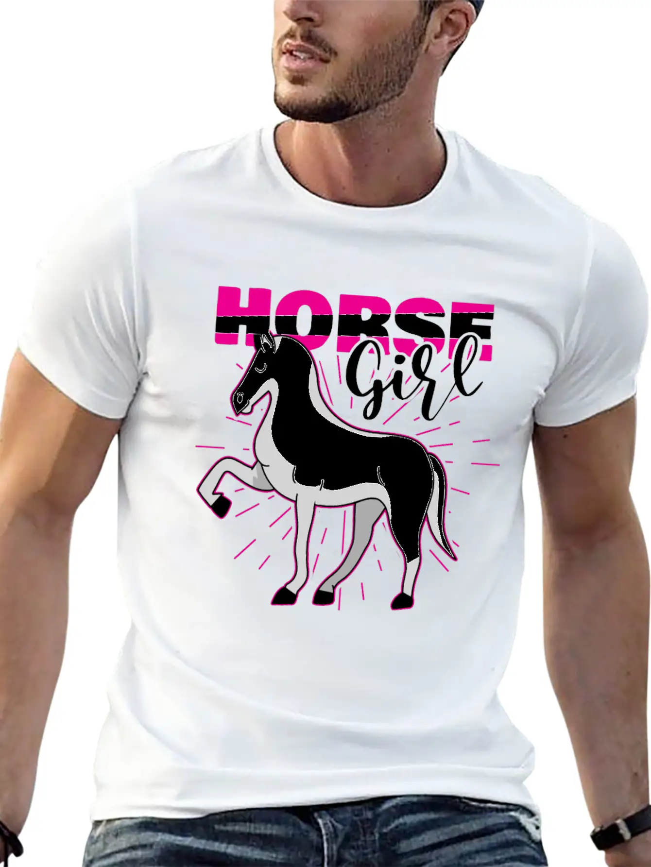 Cowboy Horse Country Western Outfit Horse Girl Casual Graphic T-Shirt – Simple And Comfortable Daily Wear