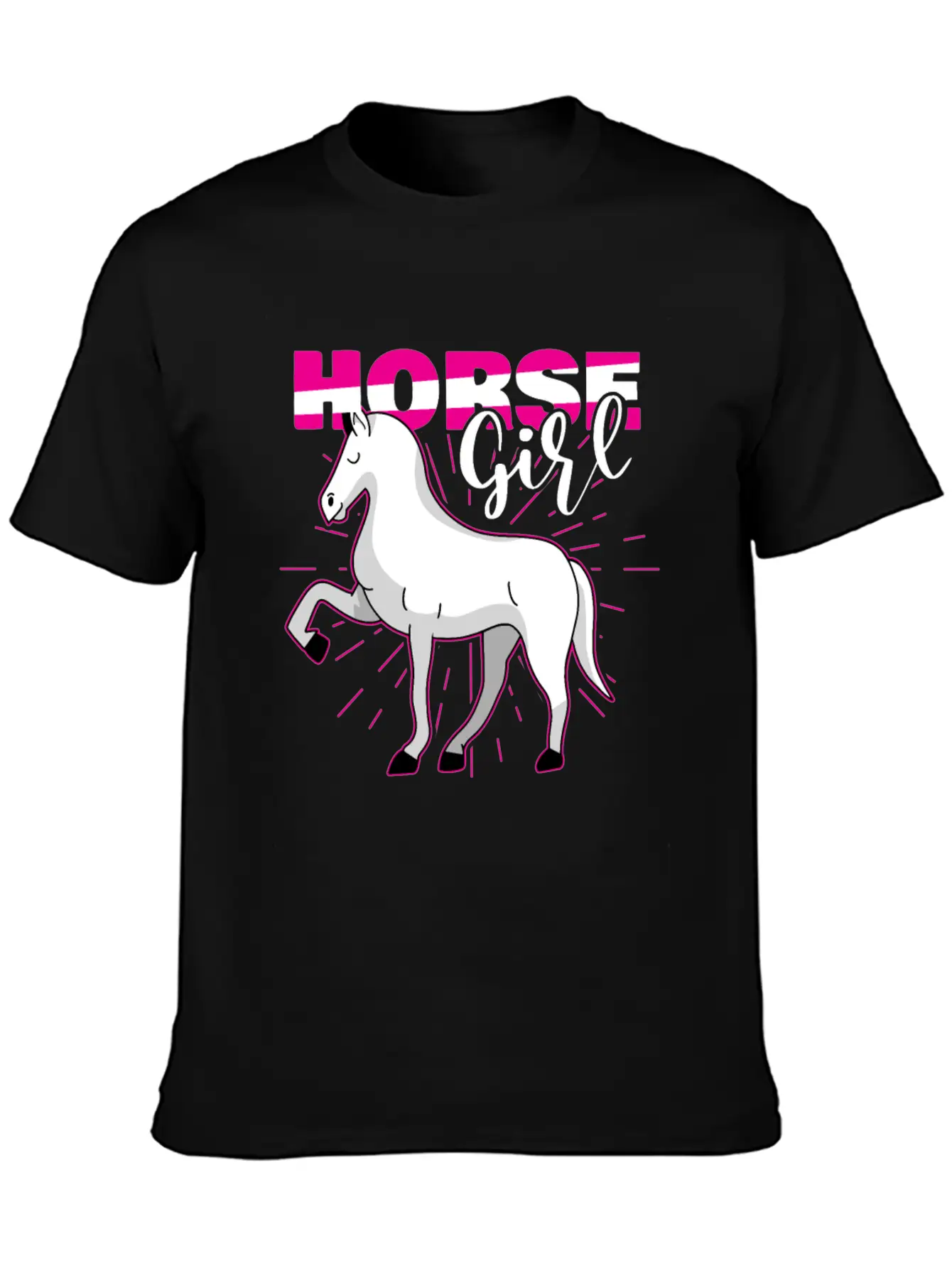 Cowboy Horse Country Western Outfit Horse Girl Casual Graphic T-Shirt – Simple And Comfortable Daily Wear