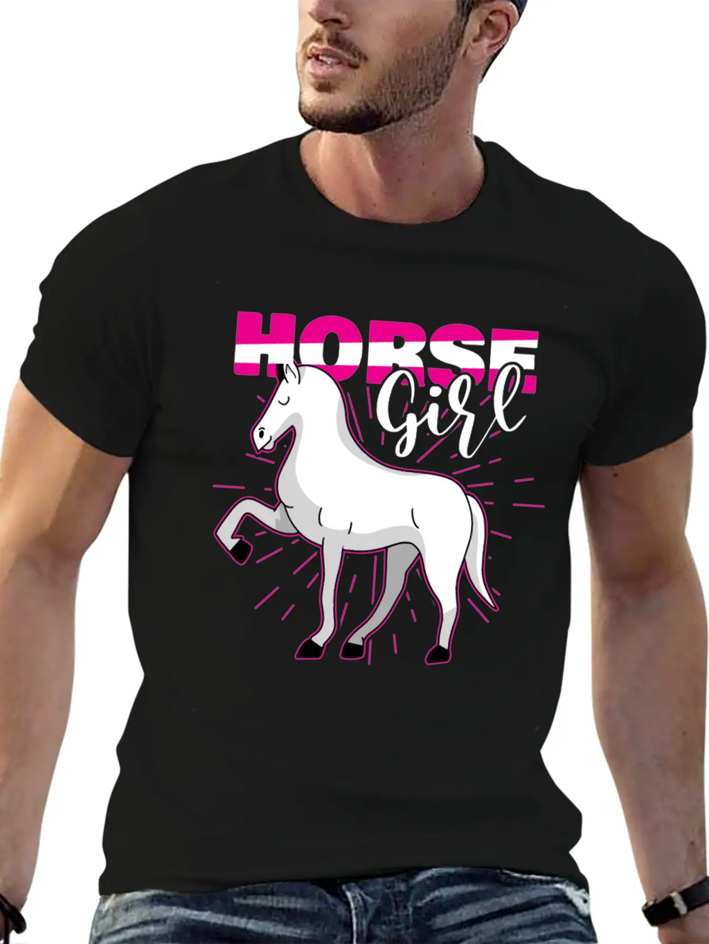 Cowboy Horse Country Western Outfit Horse Girl Casual Graphic T-Shirt – Simple And Comfortable Daily Wear