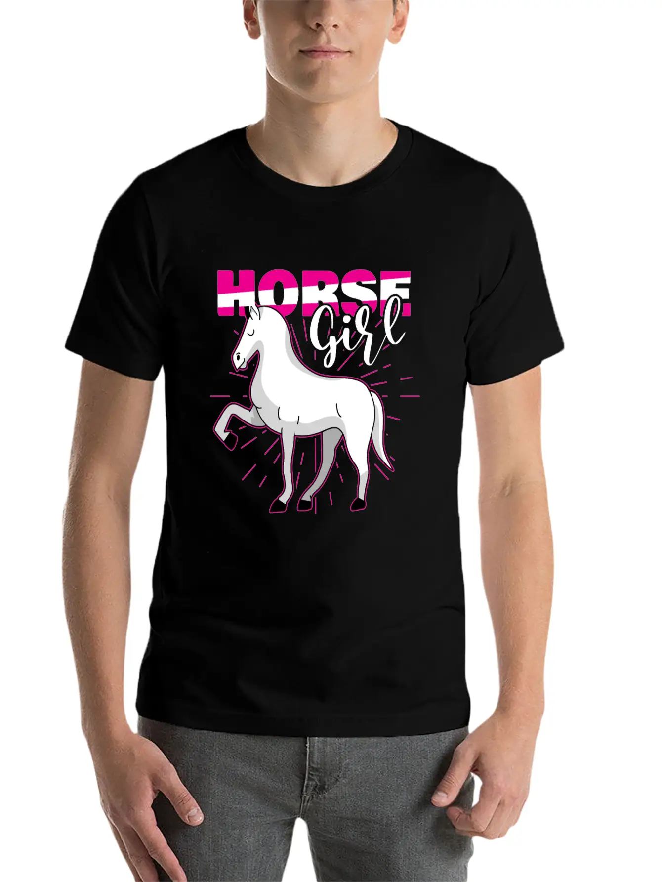 Cowboy Horse Country Western Outfit Horse Girl Casual Graphic T-Shirt – Simple And Comfortable Daily Wear