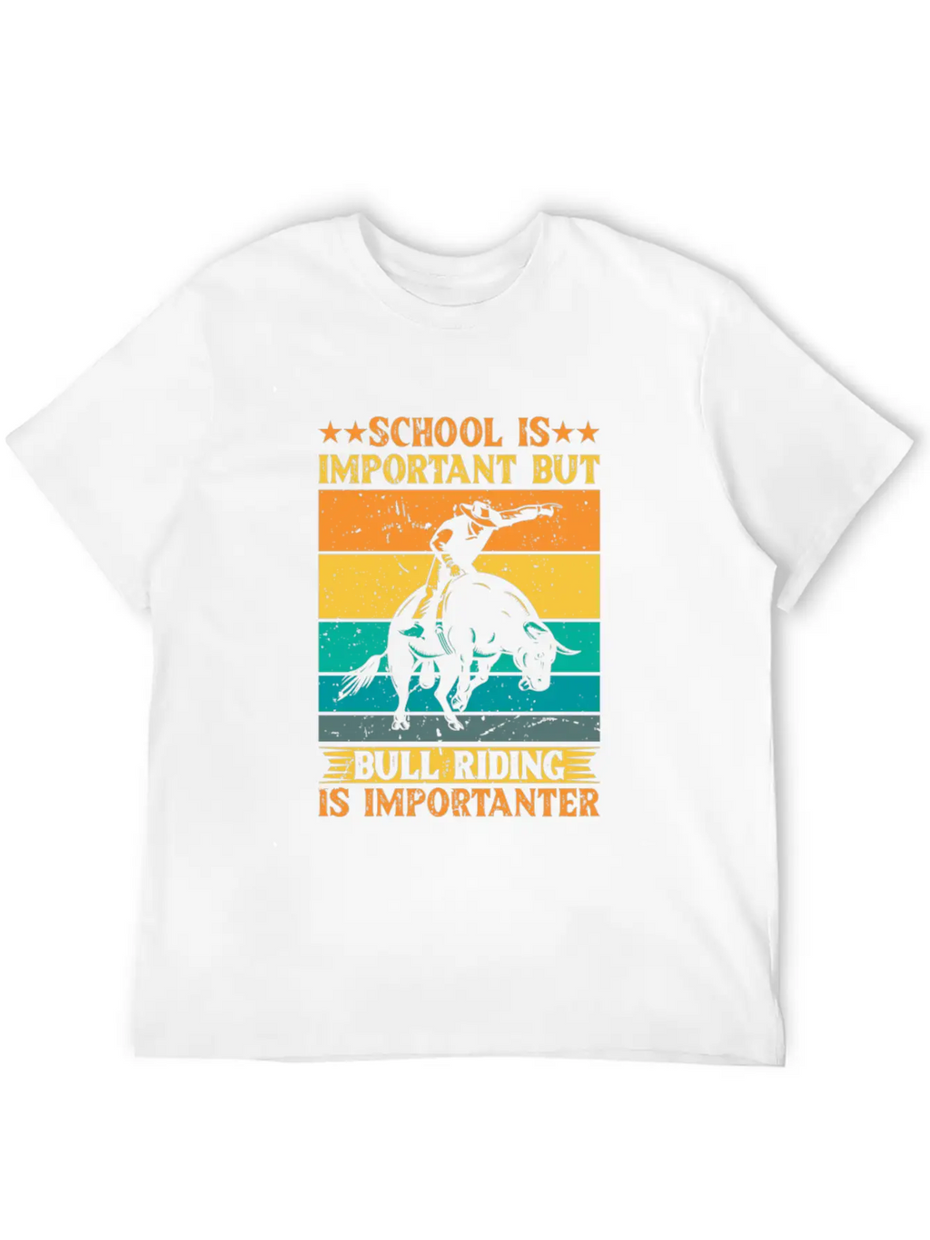 Cowboy Rodeo Casual Graphic T-Shirt – Simple And Comfortable Daily Wear