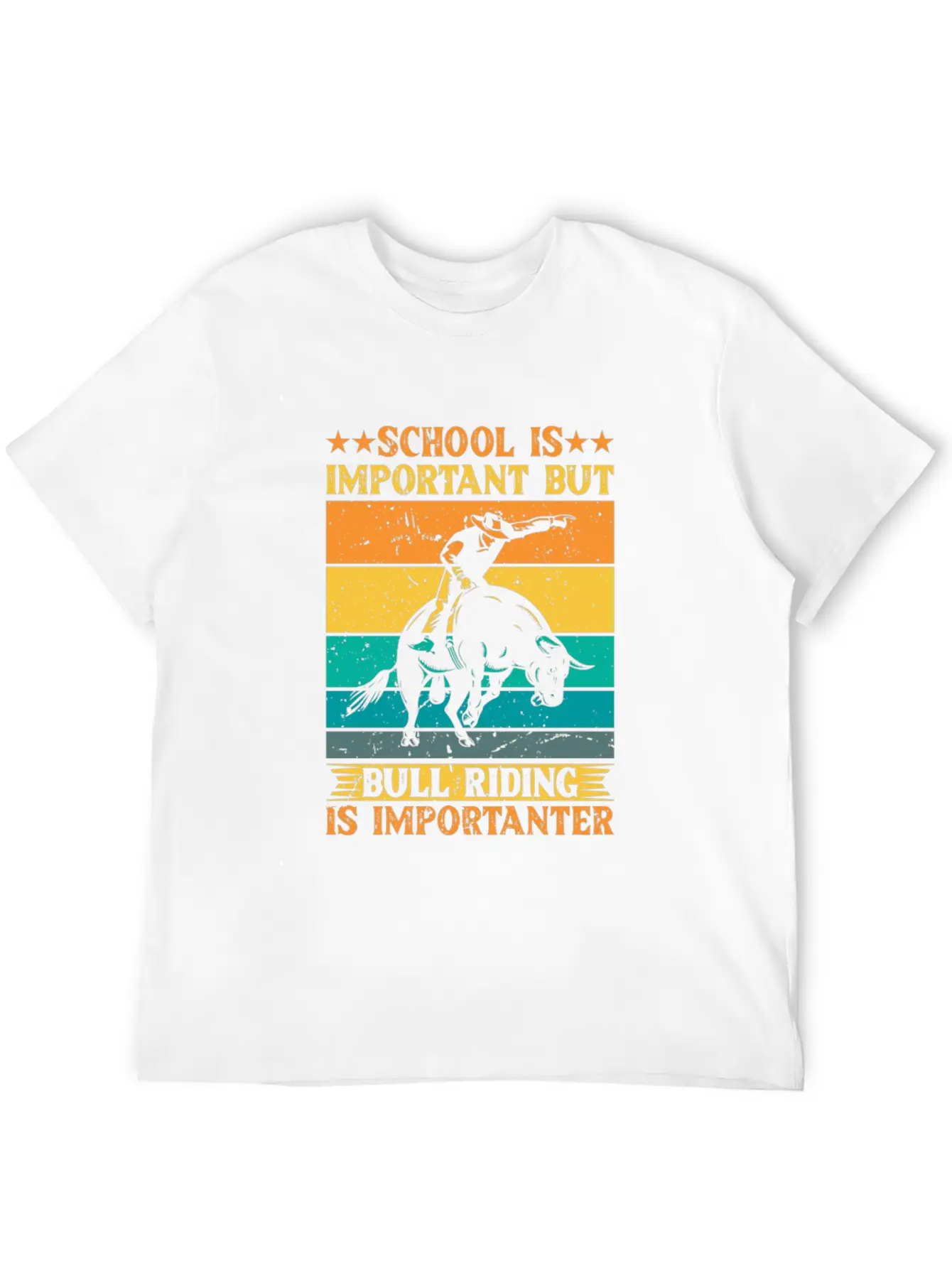 Cowboy Rodeo Casual Graphic T-Shirt – Simple And Comfortable Daily Wear