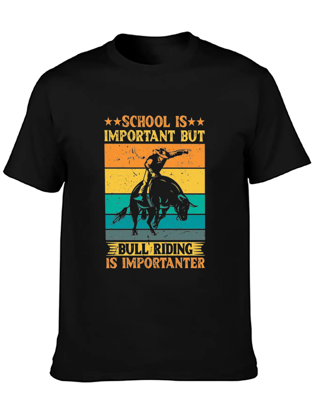 Cowboy Rodeo Casual Graphic T-Shirt – Simple And Comfortable Daily Wear