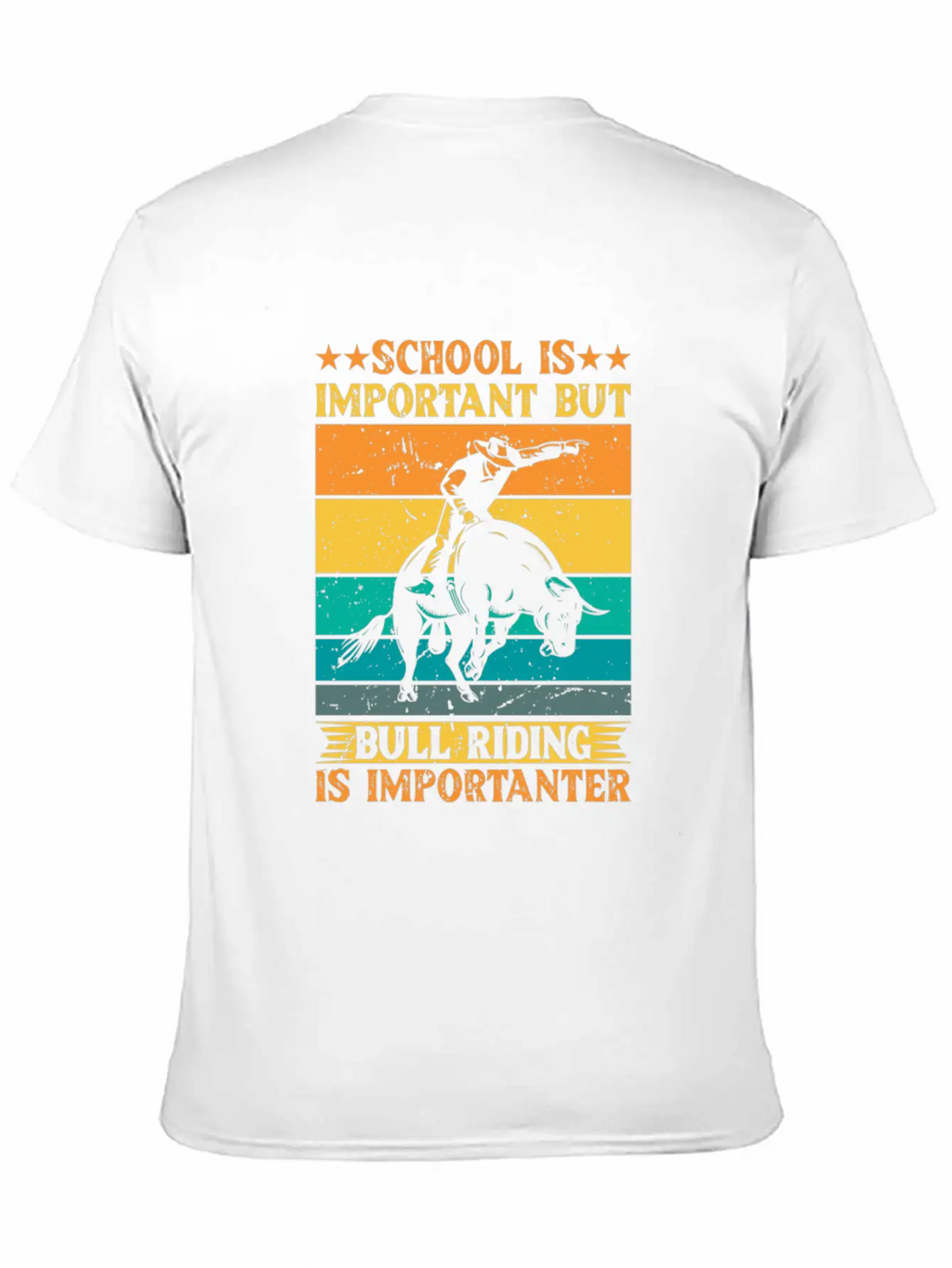 Cowboy Rodeo Casual Graphic T-Shirt – Simple And Comfortable Daily Wear