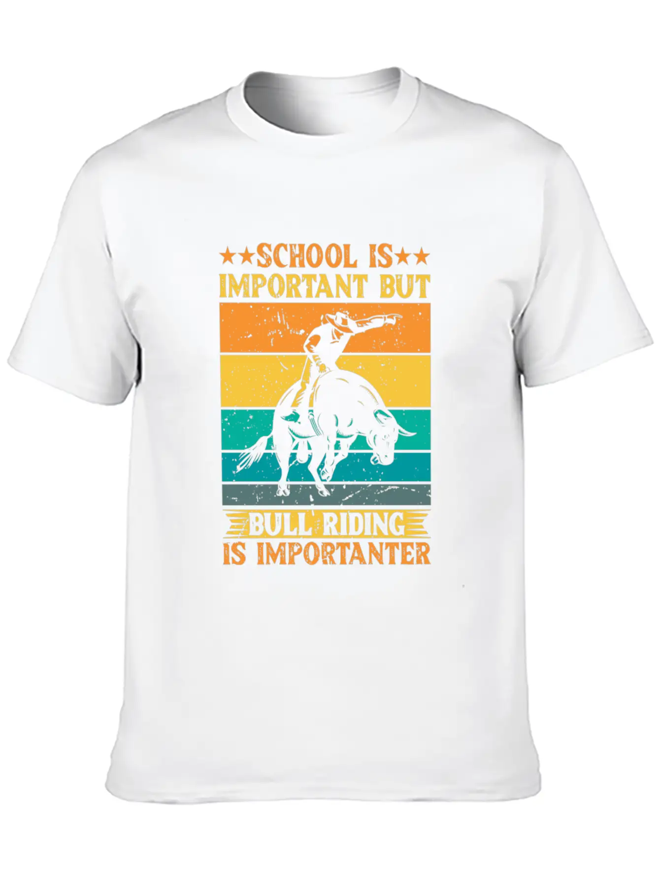 Cowboy Rodeo Casual Graphic T-Shirt – Simple And Comfortable Daily Wear