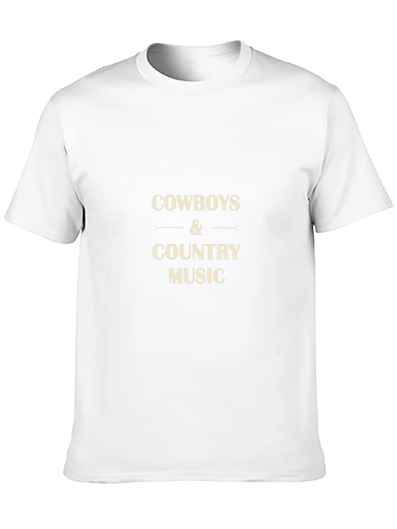 Cowboys And Country Music Unisex Short Sleeve Soft Cotton T-Shirt – Casual Everyday Wear