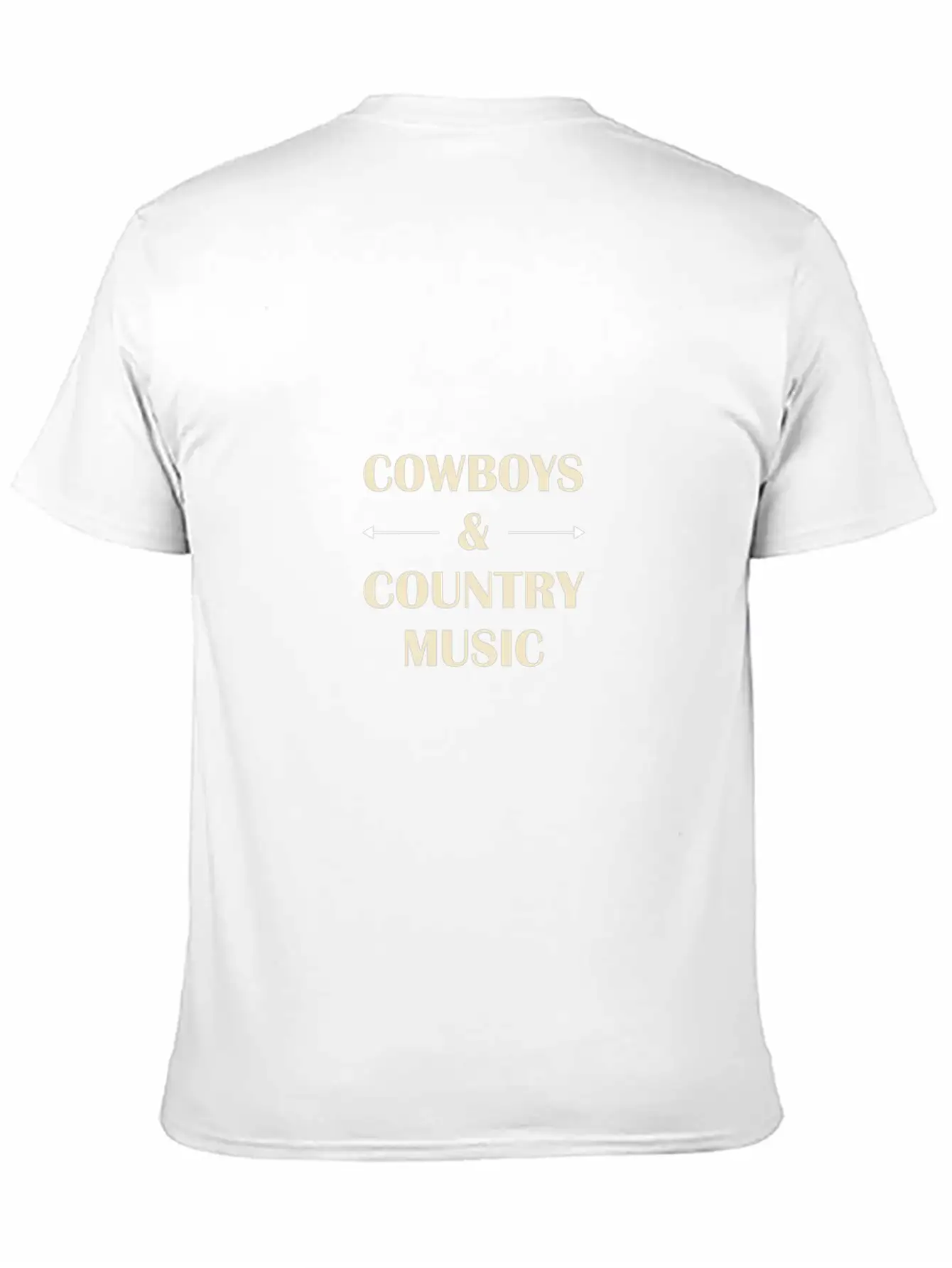 Cowboys And Country Music Unisex Short Sleeve Soft Cotton T-Shirt – Casual Everyday Wear