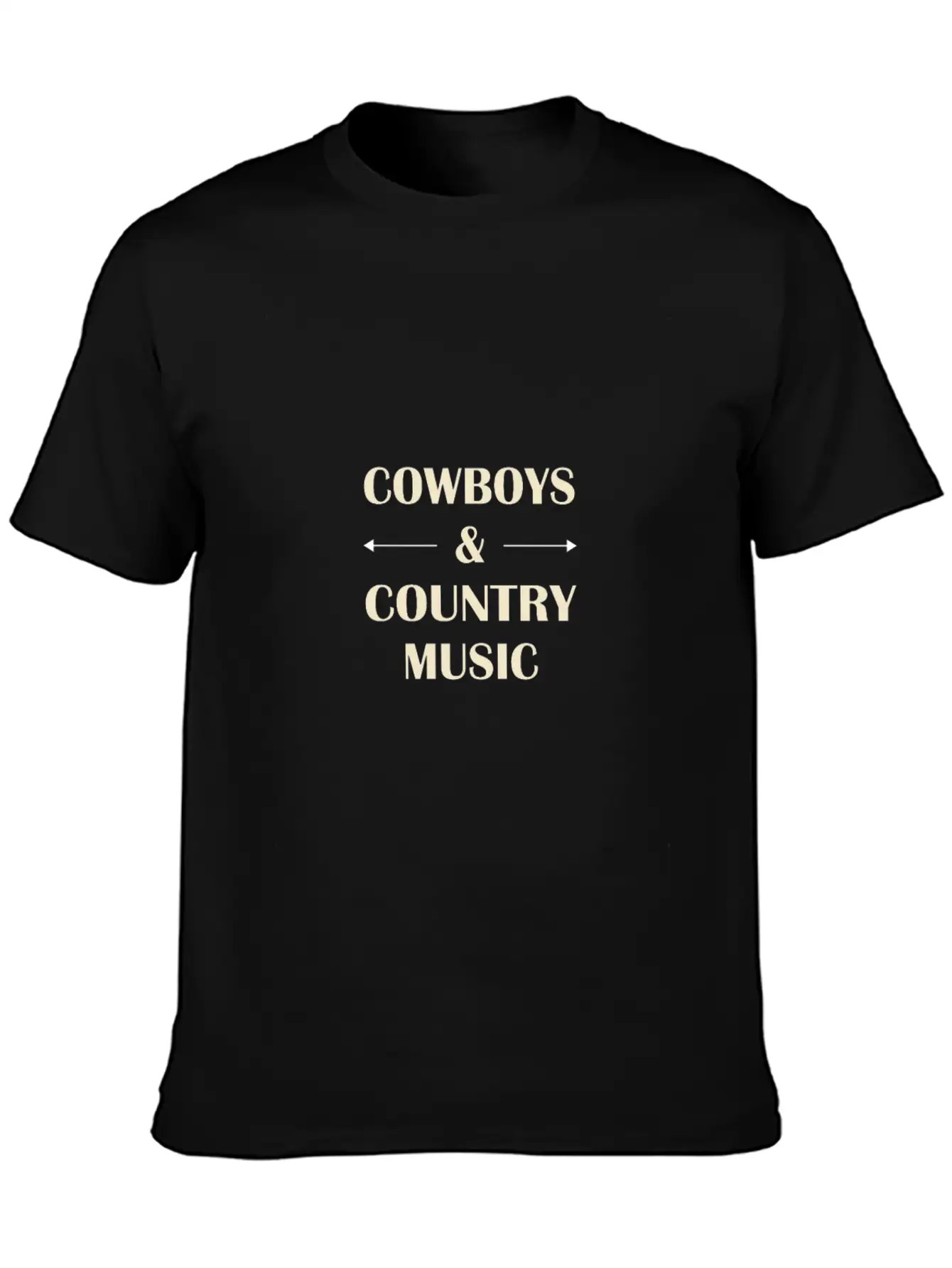 Cowboys And Country Music Unisex Short Sleeve Soft Cotton T-Shirt – Casual Everyday Wear