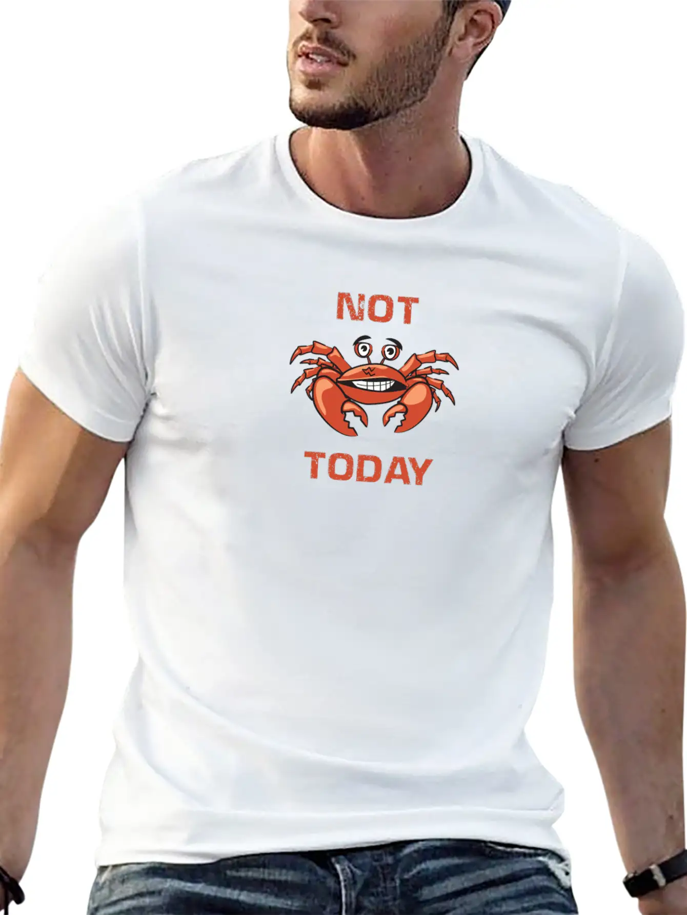 Crab Not Today Unisex Casual T-Shirt – Clean Design For Daily Comfort