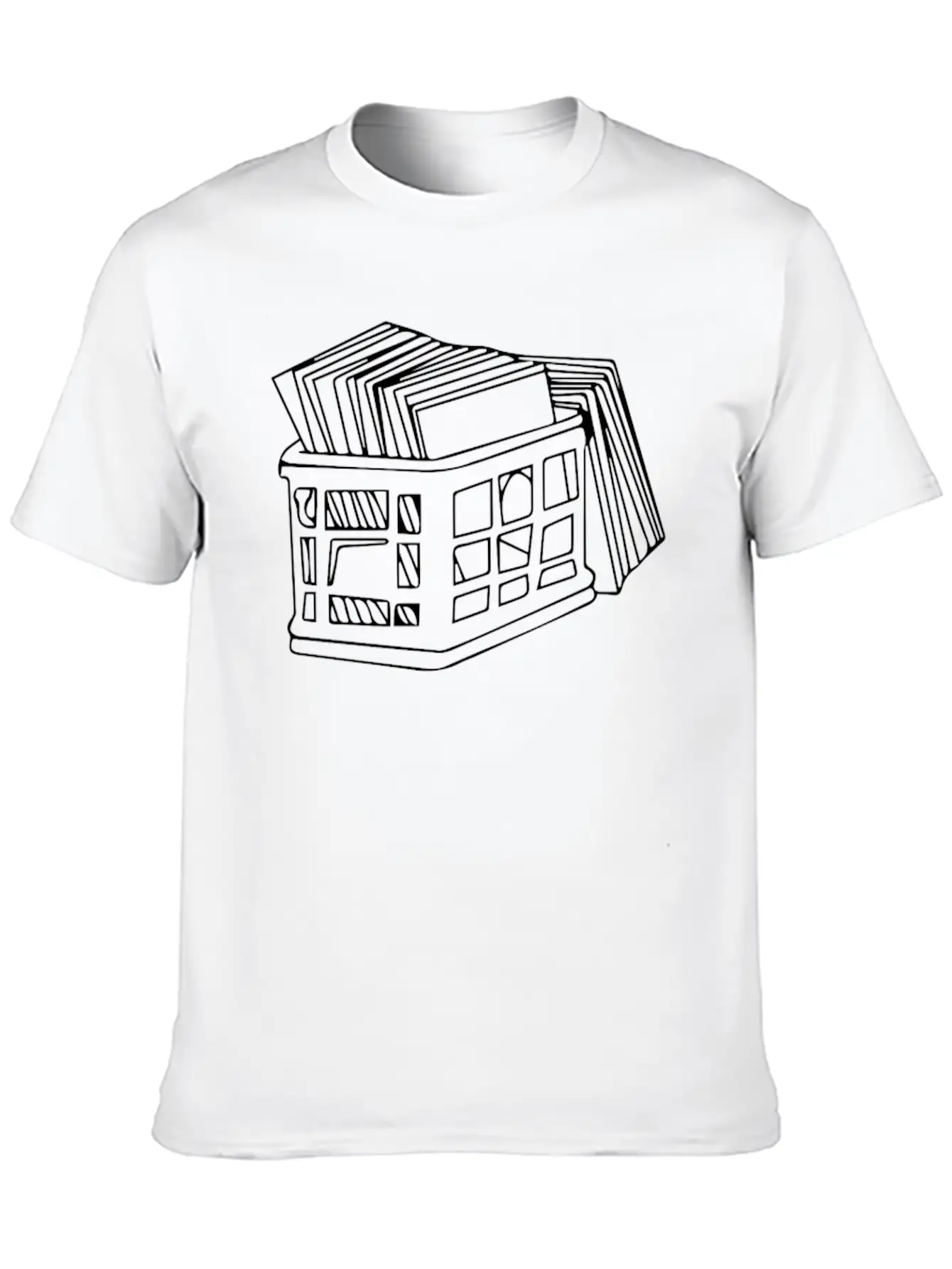 CRATE OF RECORDS Breathable Soft Cotton T-Shirt – Timeless Casual Look