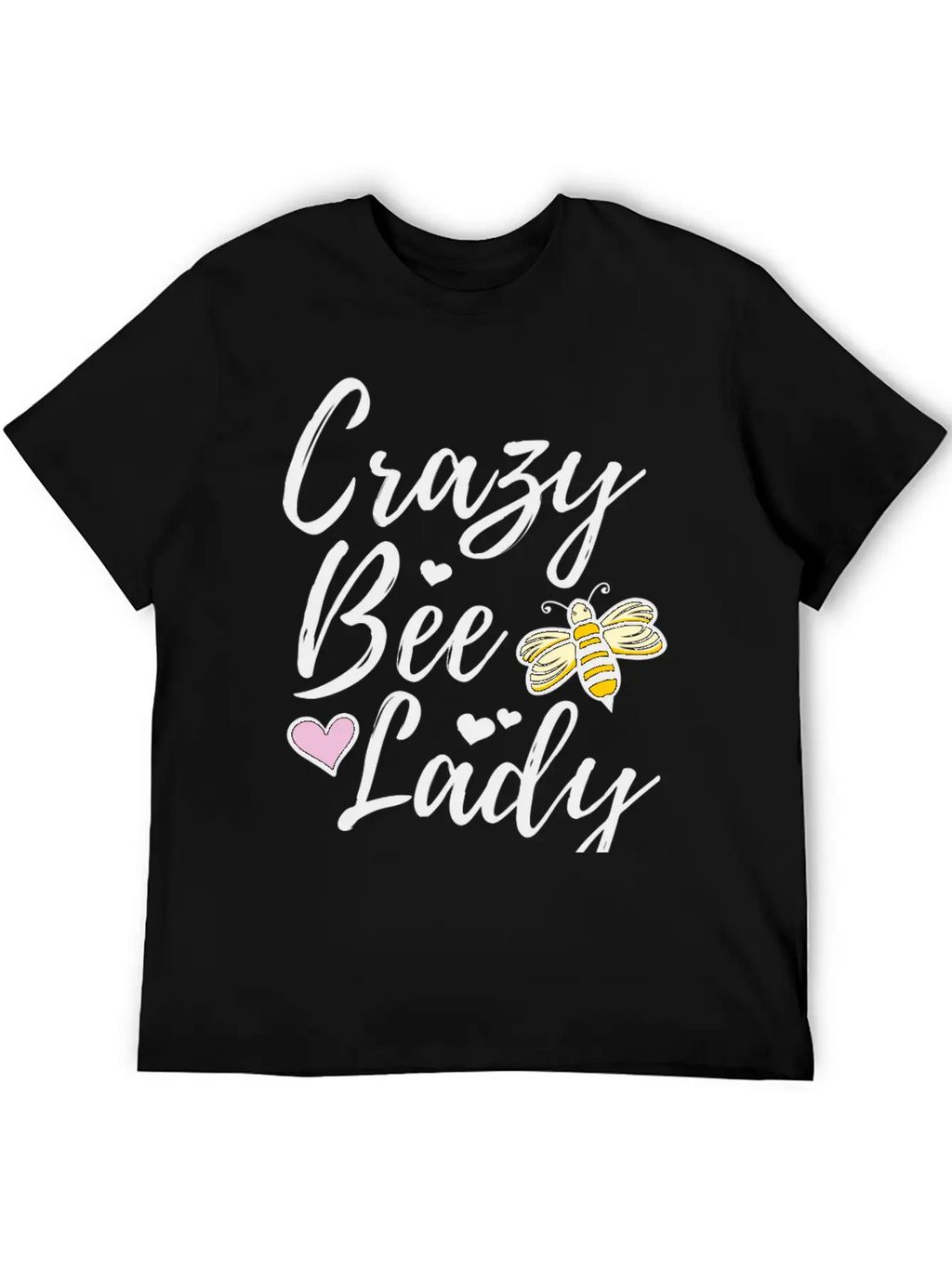 Crazy Bee Lady Unisex Short Sleeve Soft Cotton T-Shirt – Casual Everyday Wear