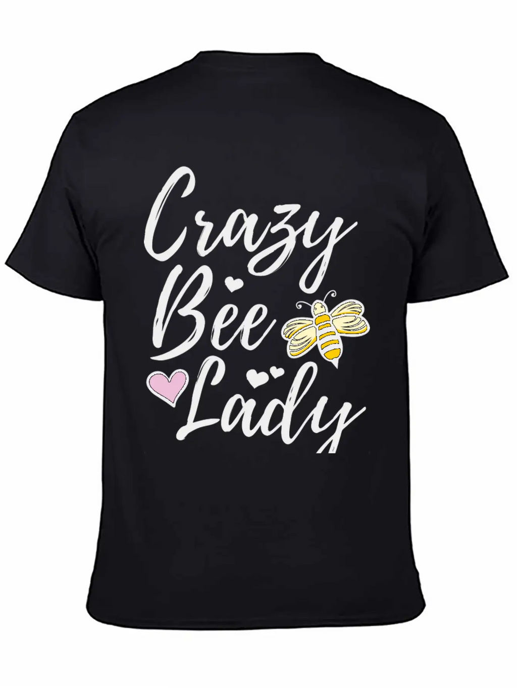 Crazy Bee Lady Unisex Short Sleeve Soft Cotton T-Shirt – Casual Everyday Wear