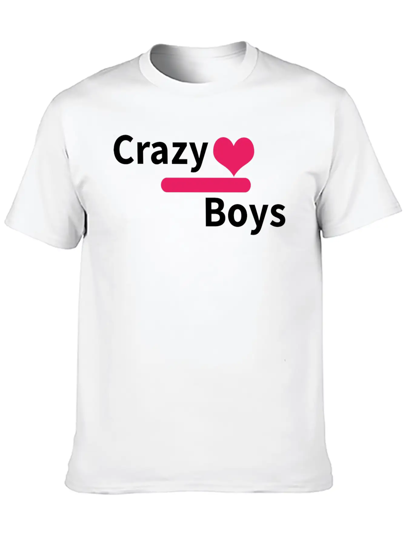 Crazy Boys Unisex Short Sleeve Soft Cotton T-Shirt – Casual Everyday Wear