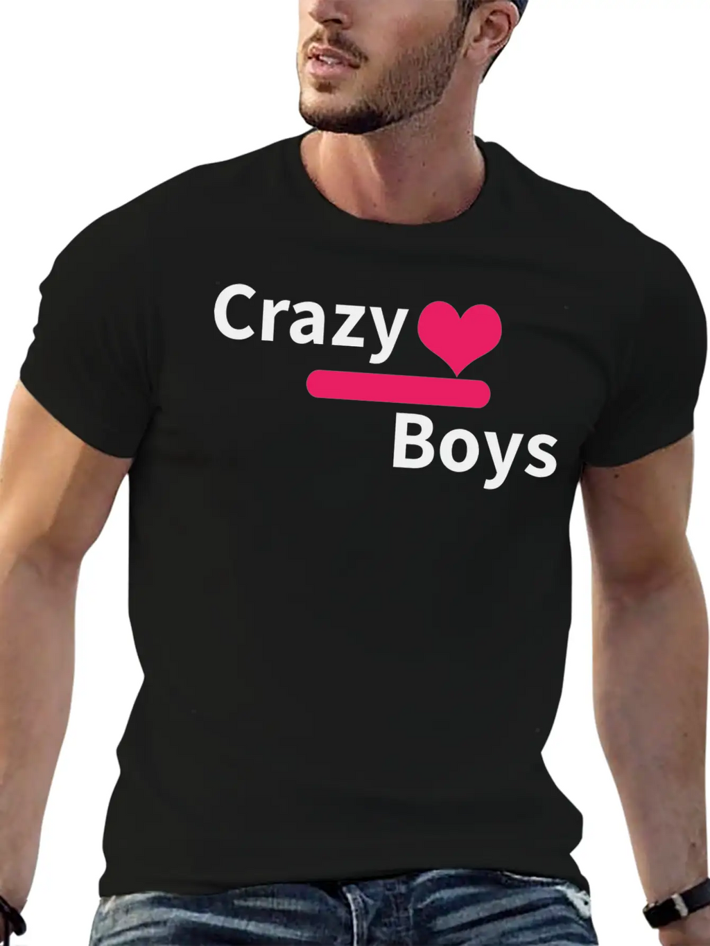 Crazy Boys Unisex Short Sleeve Soft Cotton T-Shirt – Casual Everyday Wear