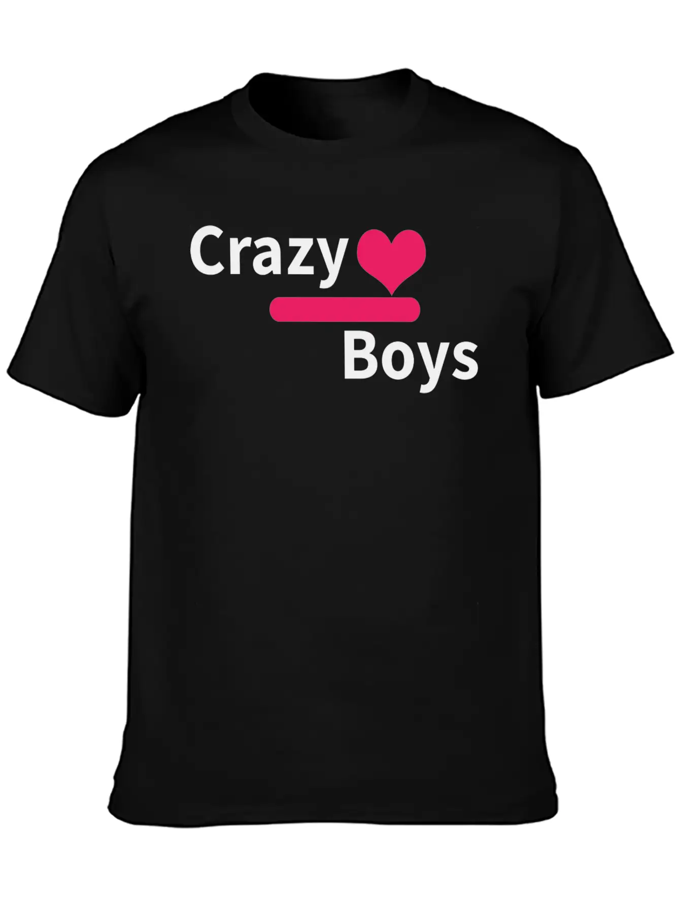 Crazy Boys Unisex Short Sleeve Soft Cotton T-Shirt – Casual Everyday Wear