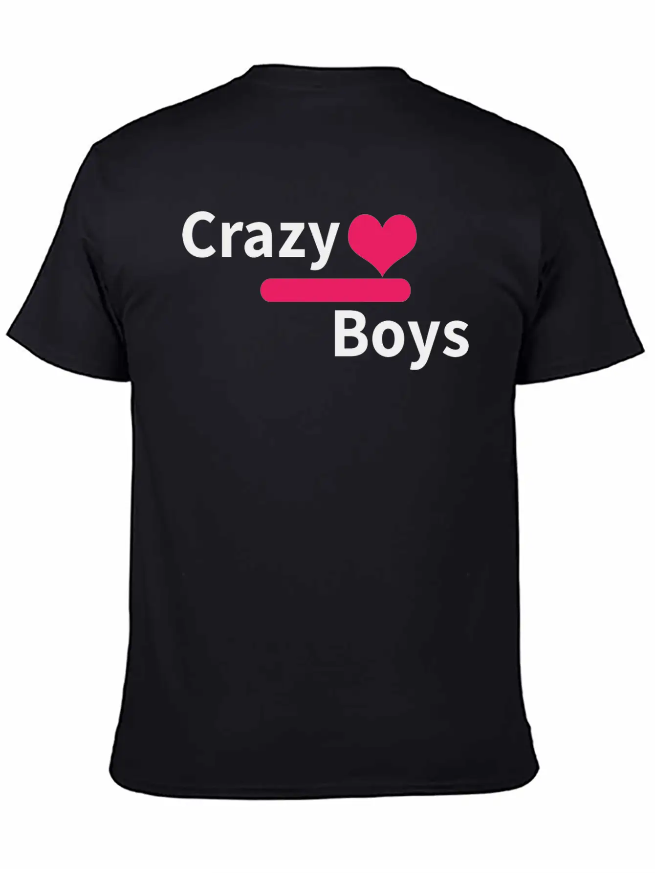 Crazy Boys Unisex Short Sleeve Soft Cotton T-Shirt – Casual Everyday Wear