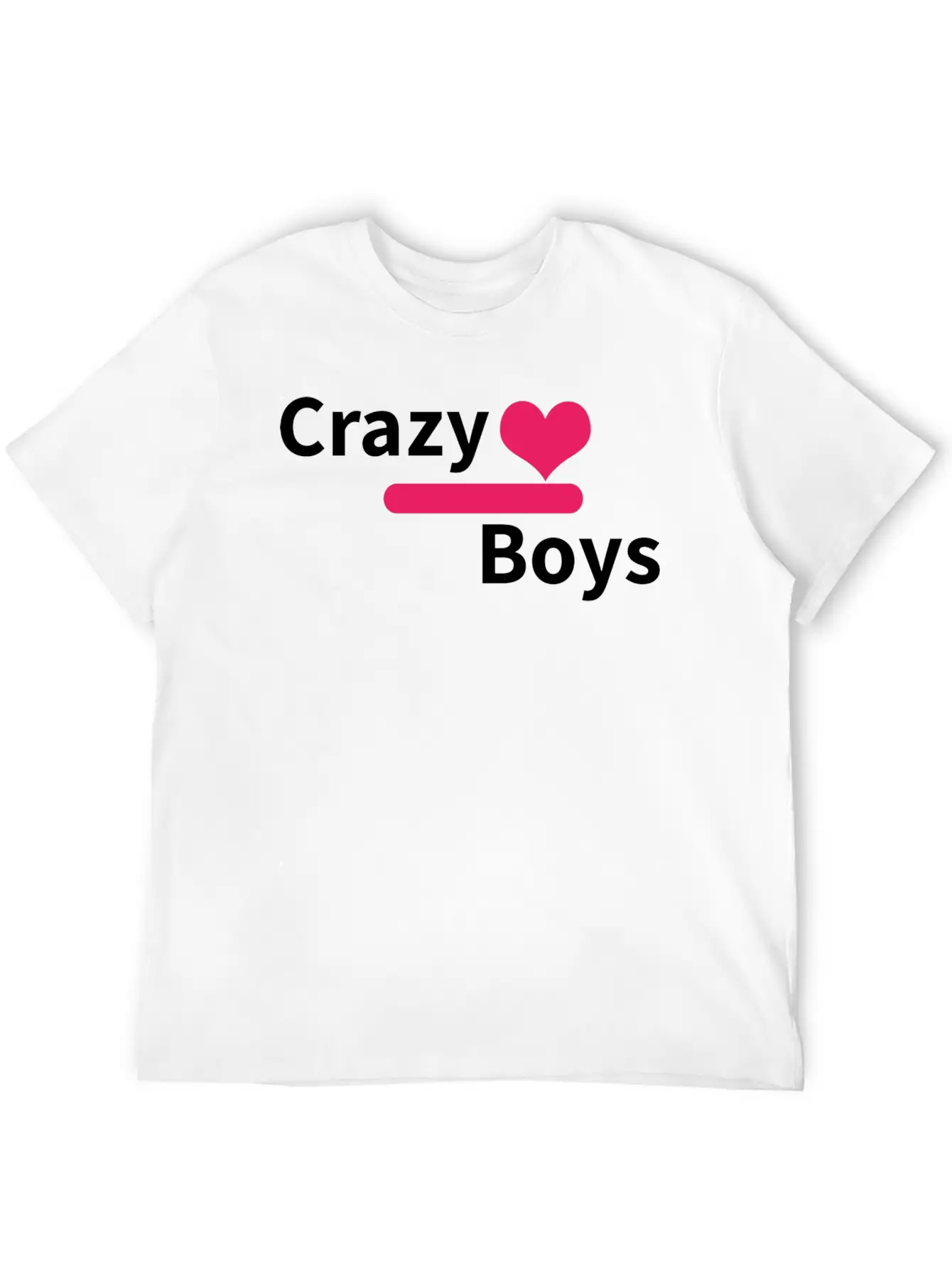 Crazy Boys Unisex Short Sleeve Soft Cotton T-Shirt – Casual Everyday Wear