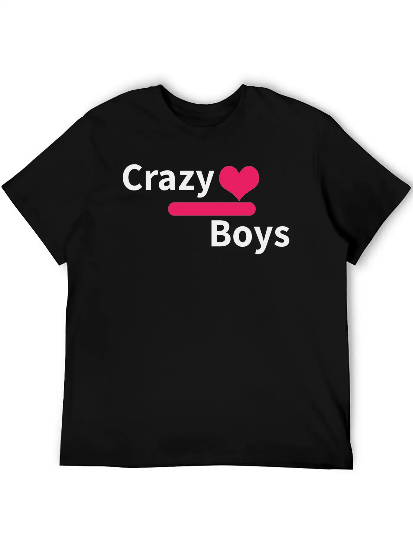 Crazy Boys Unisex Short Sleeve Soft Cotton T-Shirt – Casual Everyday Wear