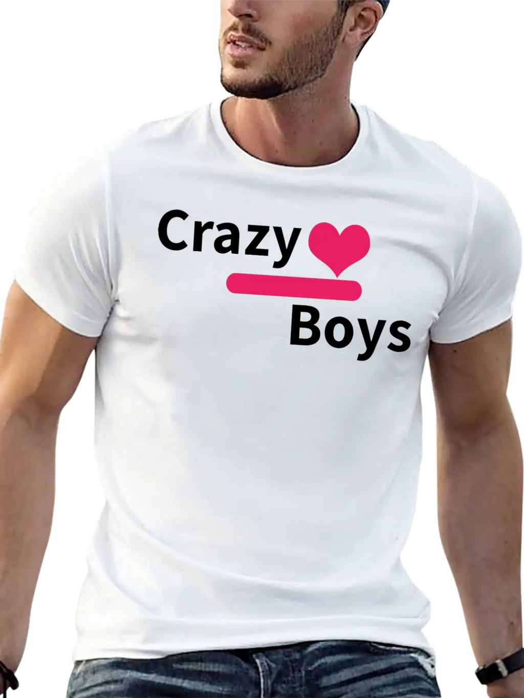 Crazy Boys Unisex Short Sleeve Soft Cotton T-Shirt – Casual Everyday Wear
