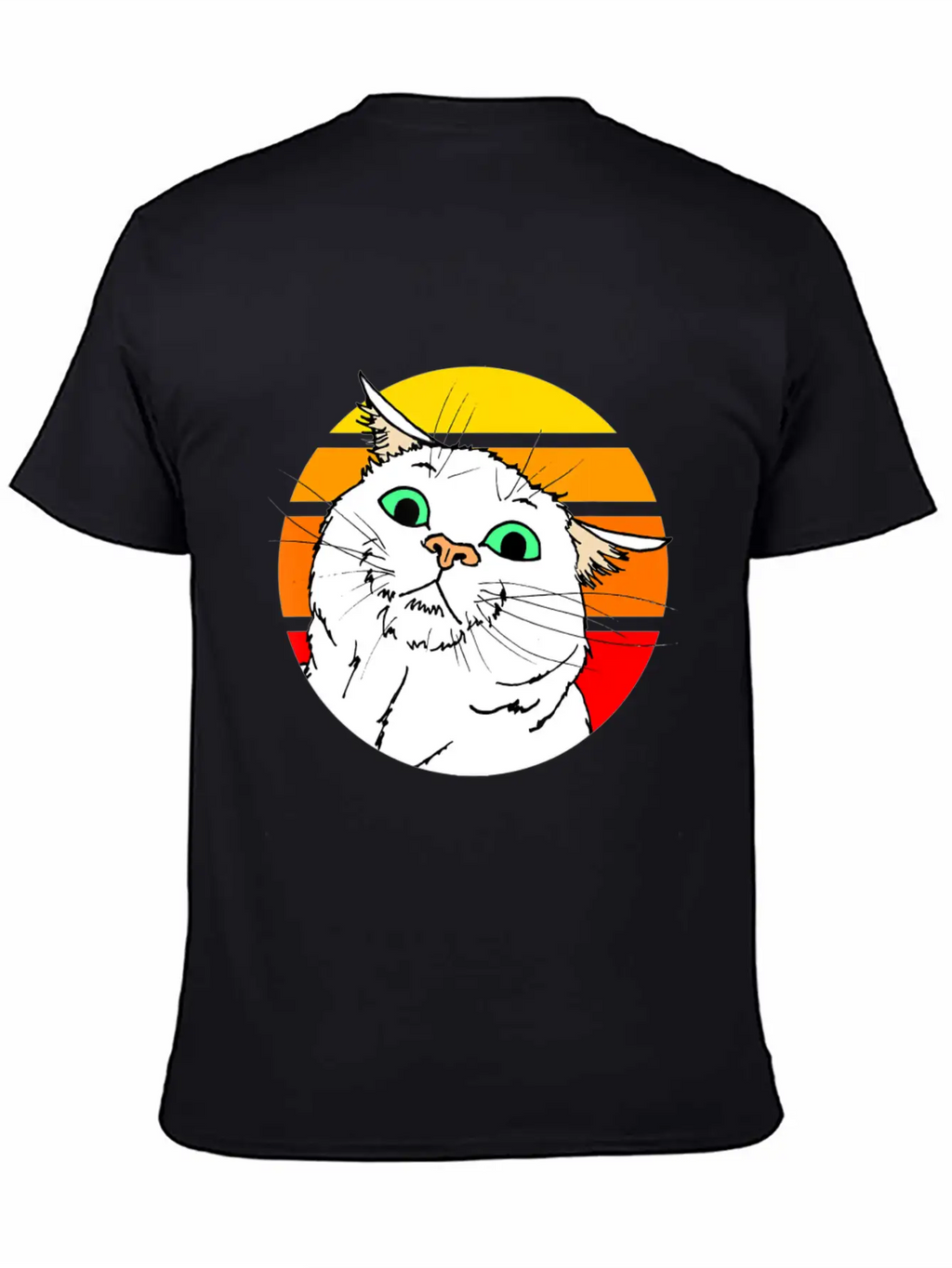 Crazy Cat Casual Graphic T-Shirt – Simple And Comfortable Daily Wear
