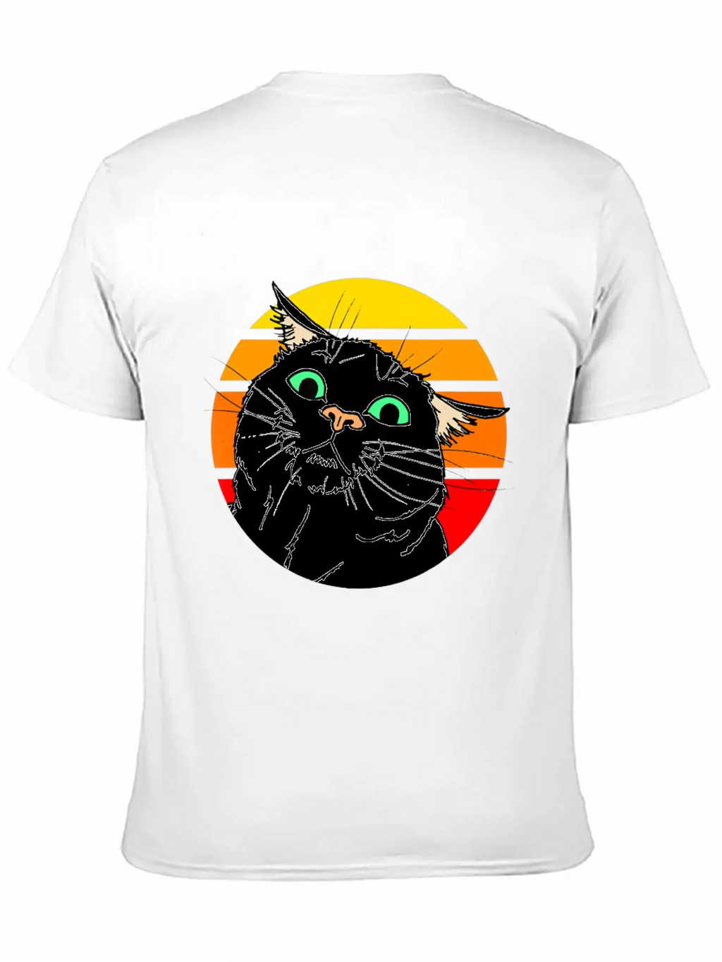 Crazy Cat Casual Graphic T-Shirt – Simple And Comfortable Daily Wear
