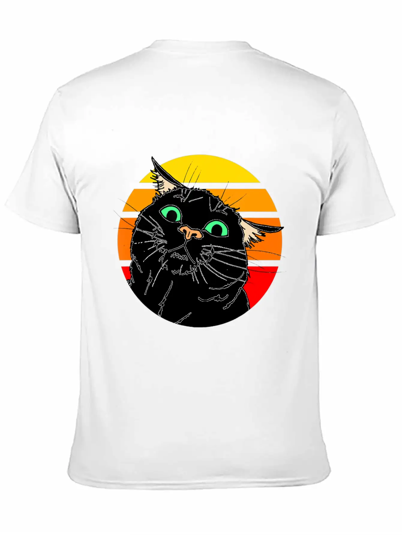 Crazy Cat Casual Graphic T-Shirt – Simple And Comfortable Daily Wear