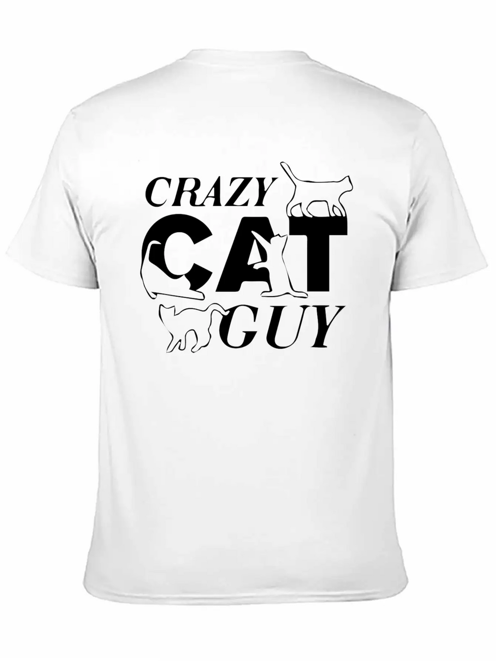 Crazy Cat Guy Unisex Casual T-Shirt – Clean Design For Daily Comfort