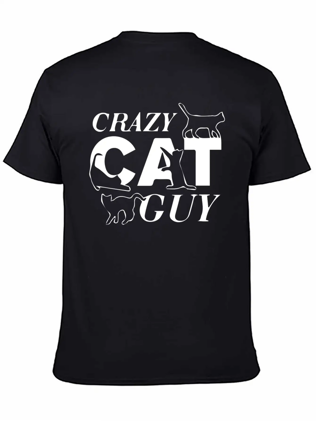 Crazy Cat Guy Unisex Casual T-Shirt – Clean Design For Daily Comfort